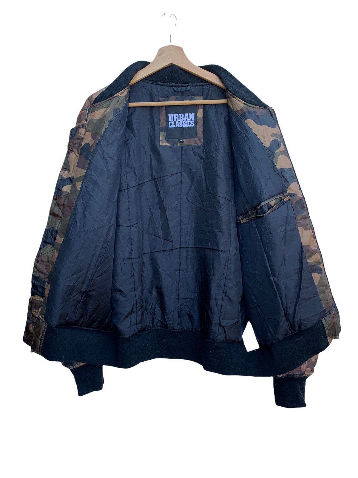 Japanese Brand × Urban Classics × Vintage 🔥Japanese Brand Urban Classics Camo Bomber Jacket Size US XL / EU 56 / 4 - 13 Thumbnail