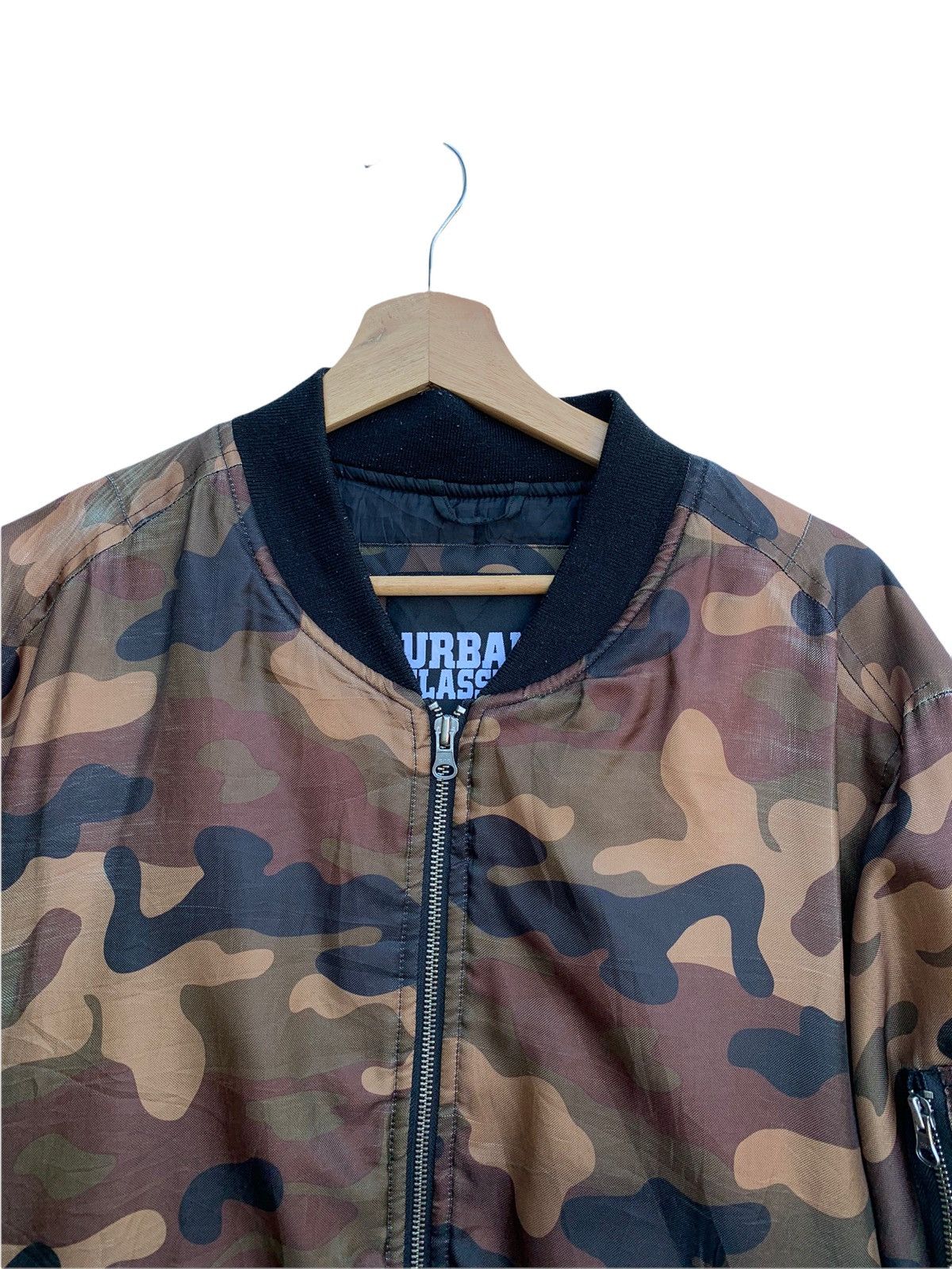 Japanese Brand × Urban Classics × Vintage 🔥Japanese Brand Urban Classics Camo Bomber Jacket Size US XL / EU 56 / 4 - 3 Thumbnail