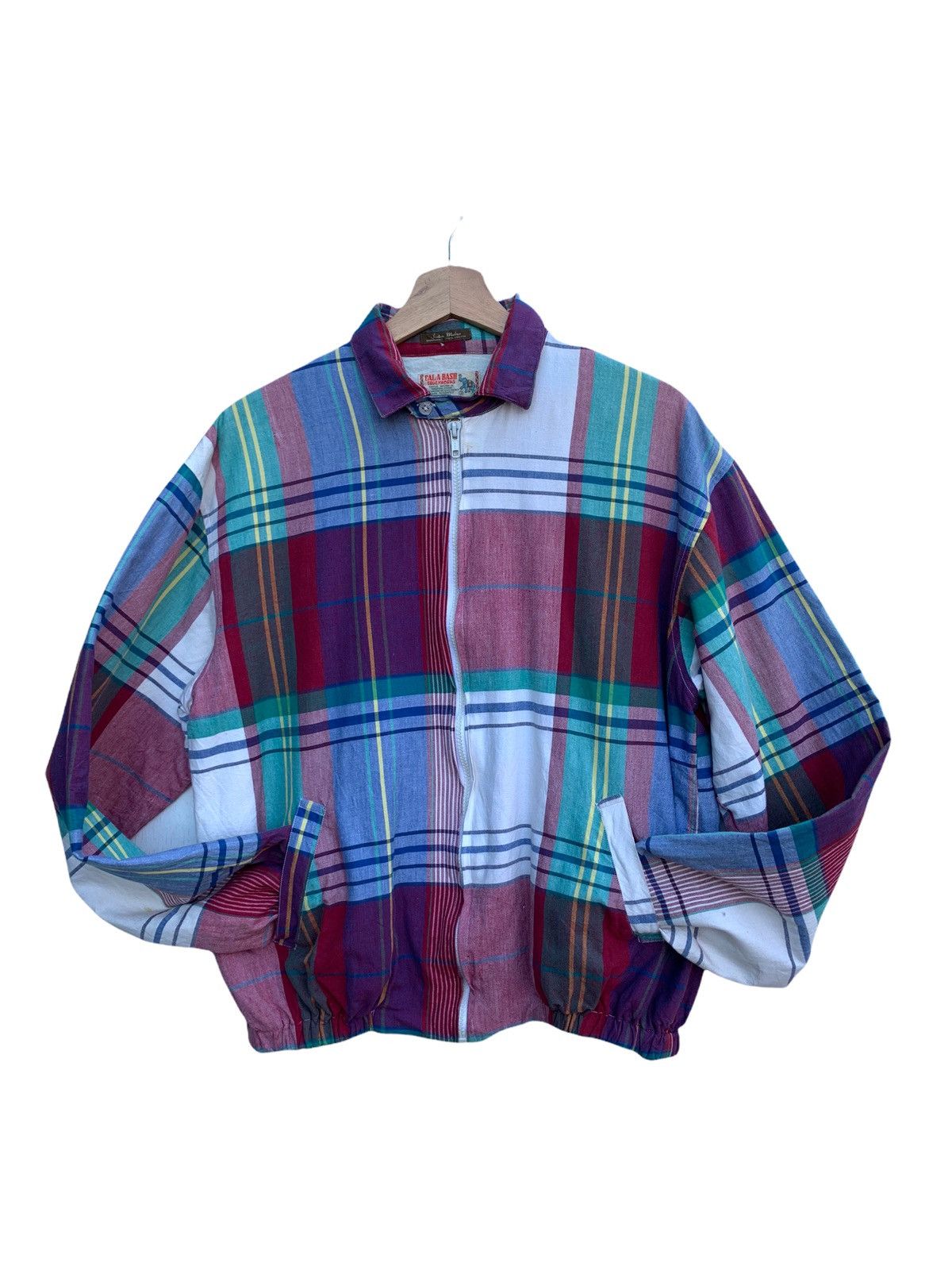 Vintage Vintage CALA•A•BASH True Madras Bomber Jacket Size US M / EU 48-50 / 2 - 1 Thumbnail