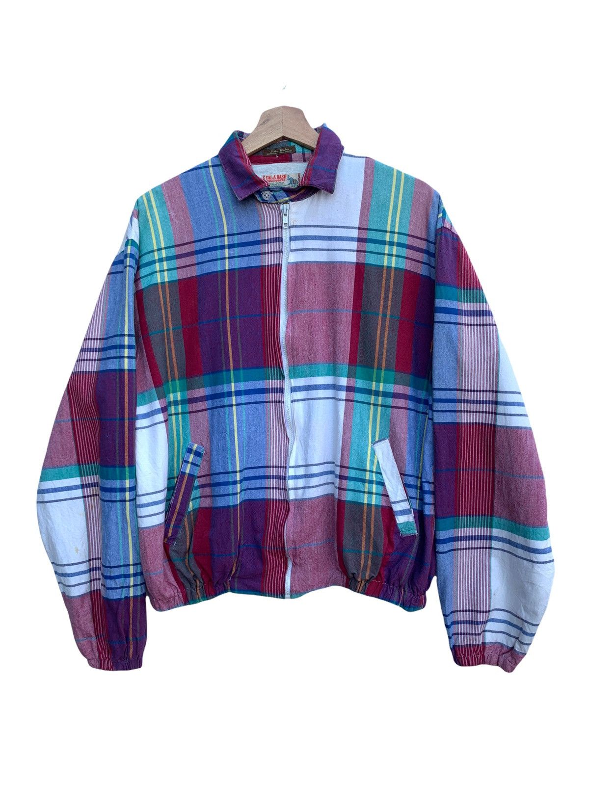 Vintage Vintage CALA•A•BASH True Madras Bomber Jacket Size US M / EU 48-50 / 2 - 2 Thumbnail
