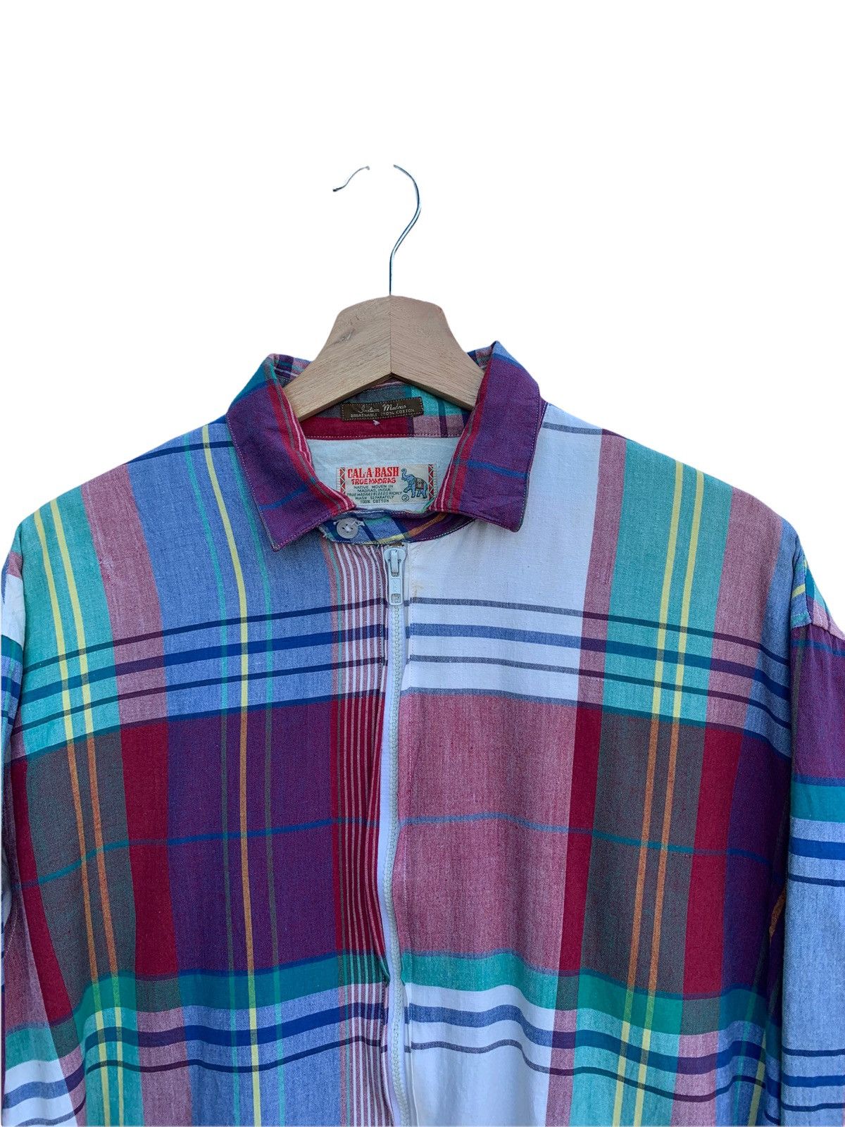 Vintage Vintage CALA•A•BASH True Madras Bomber Jacket Size US M / EU 48-50 / 2 - 3 Thumbnail