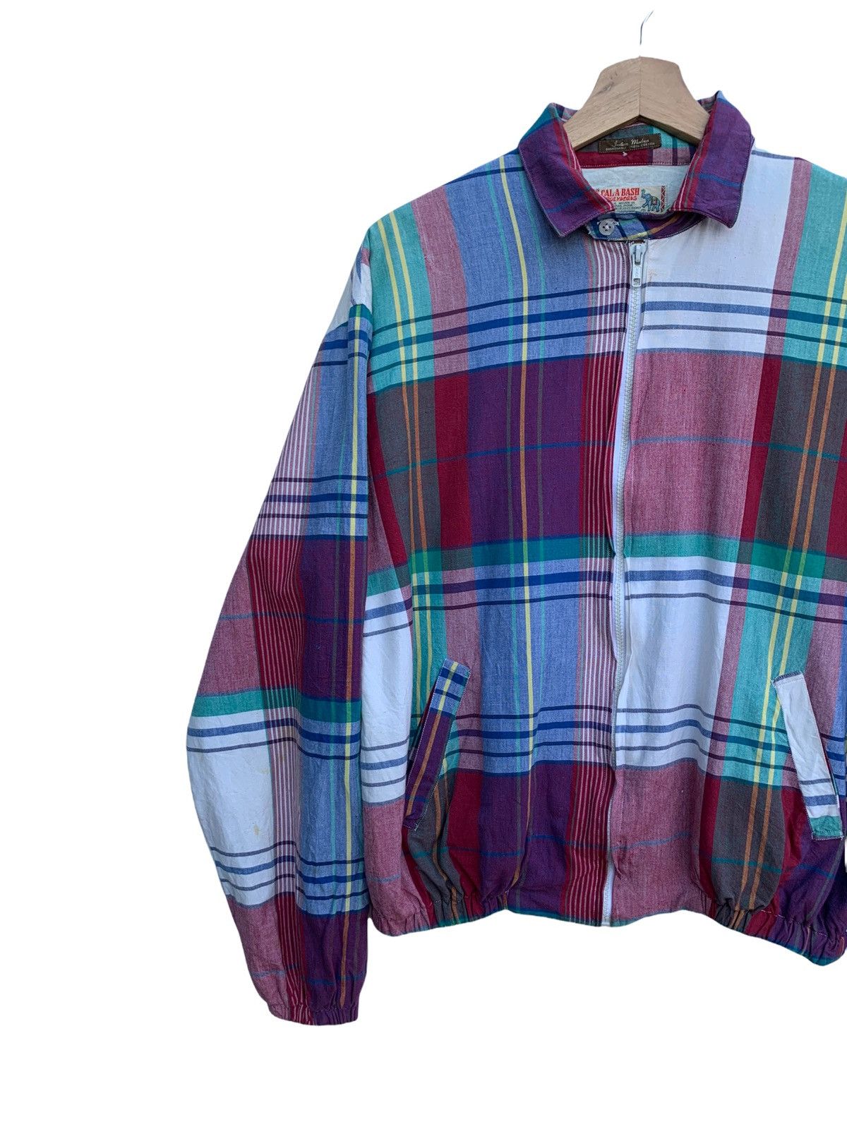 Vintage Vintage CALA•A•BASH True Madras Bomber Jacket Size US M / EU 48-50 / 2 - 4 Thumbnail