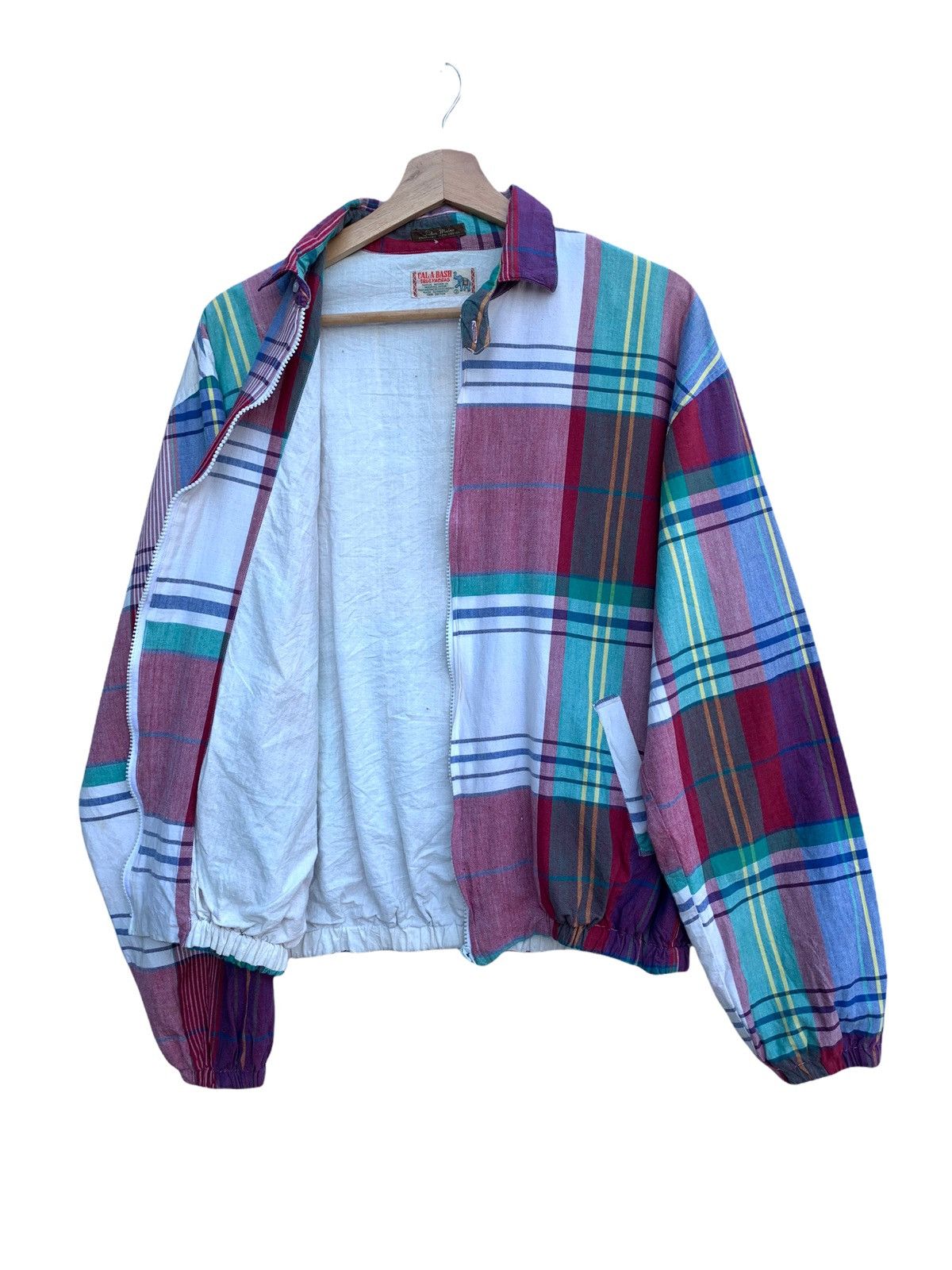 Vintage Vintage CALA•A•BASH True Madras Bomber Jacket Size US M / EU 48-50 / 2 - 8 Thumbnail