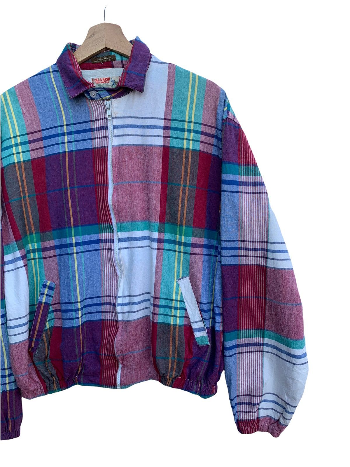 Vintage Vintage CALA•A•BASH True Madras Bomber Jacket Size US M / EU 48-50 / 2 - 5 Thumbnail