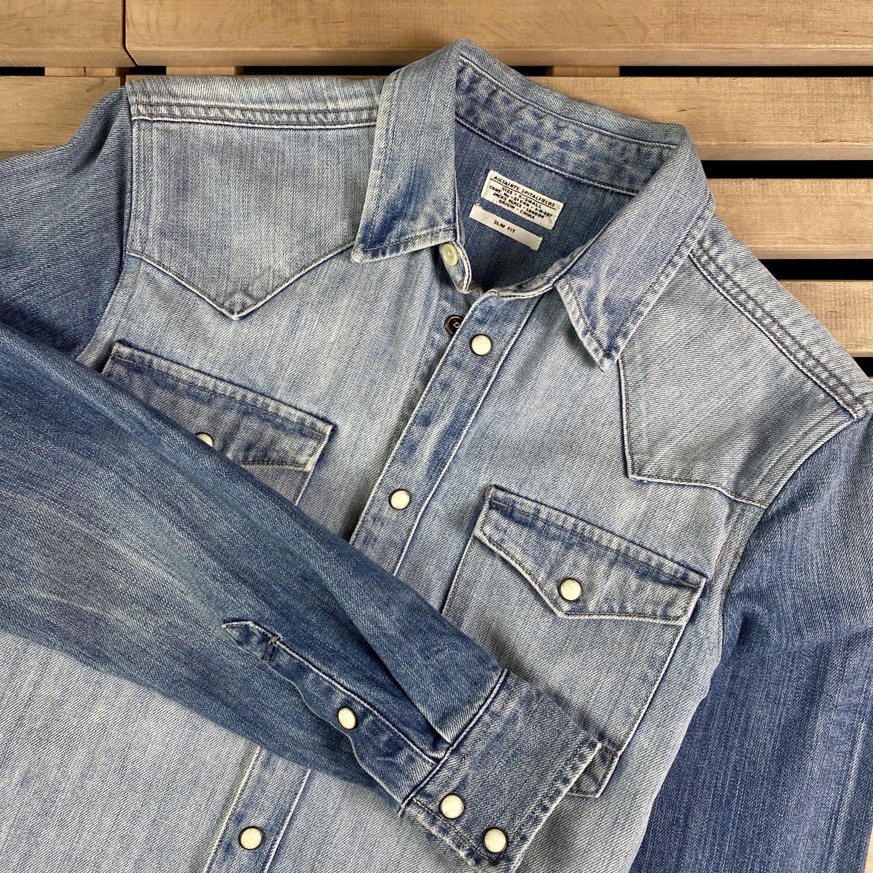 Allsaints Men’s Jeans Shirt Long Sleeve Allsaints Size XS Size US XS / EU 42 / 0 - 2 Thumbnail