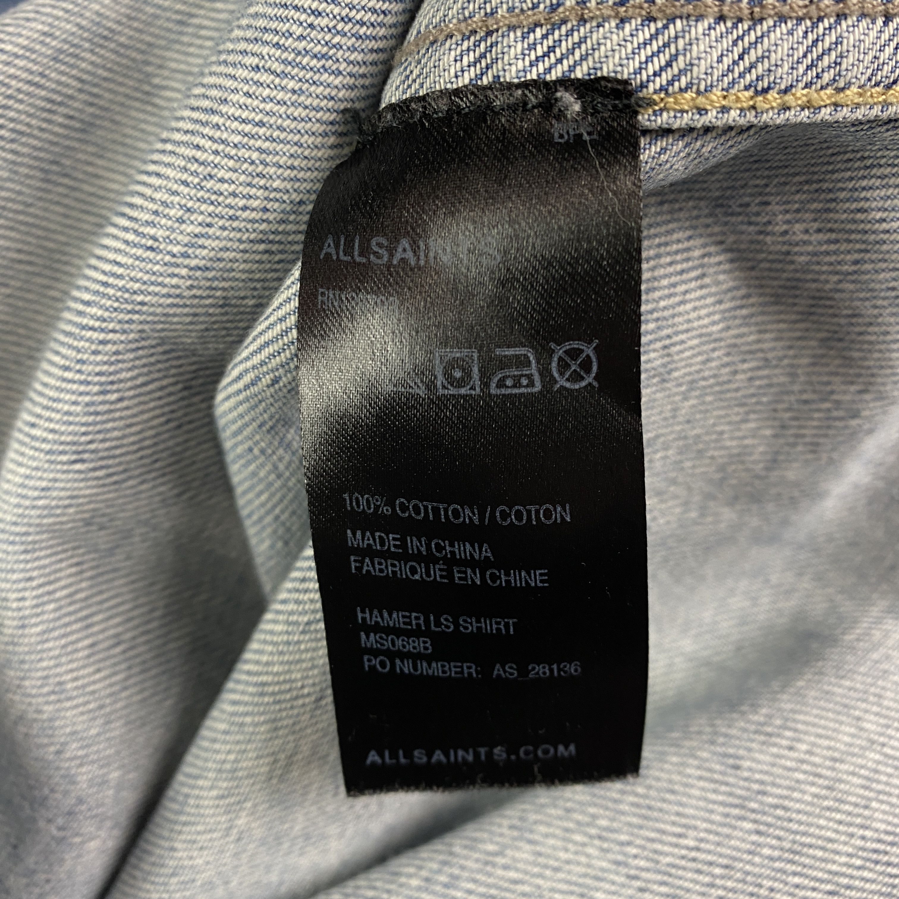 Allsaints Men’s Jeans Shirt Long Sleeve Allsaints Size XS Size US XS / EU 42 / 0 - 5 Thumbnail