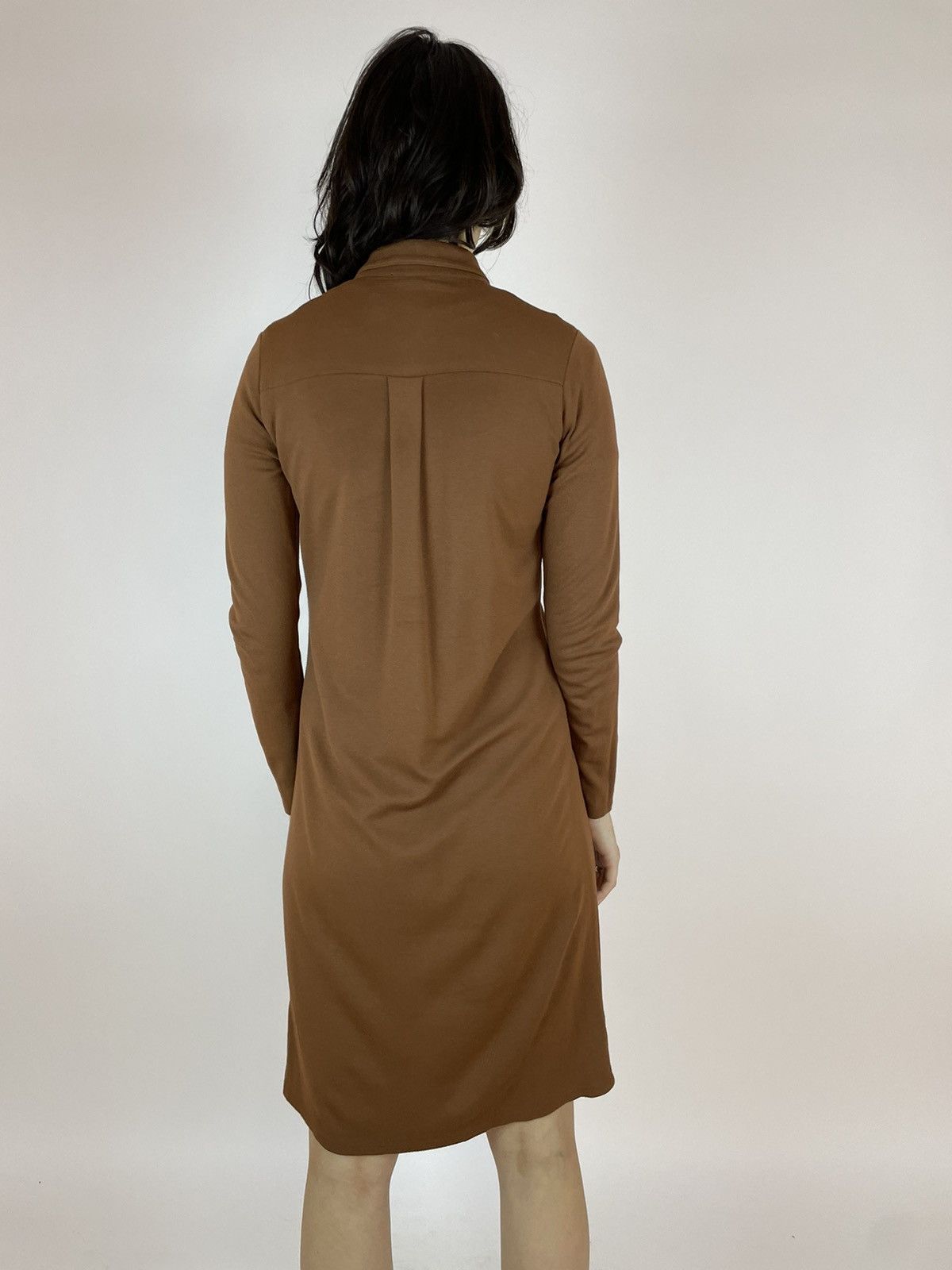Marc O'Polo Marc O'Polo Dress brown buttons midi Wrap dress long sleeve Size XS / US 0-2 / IT 36-38 - 7 Thumbnail