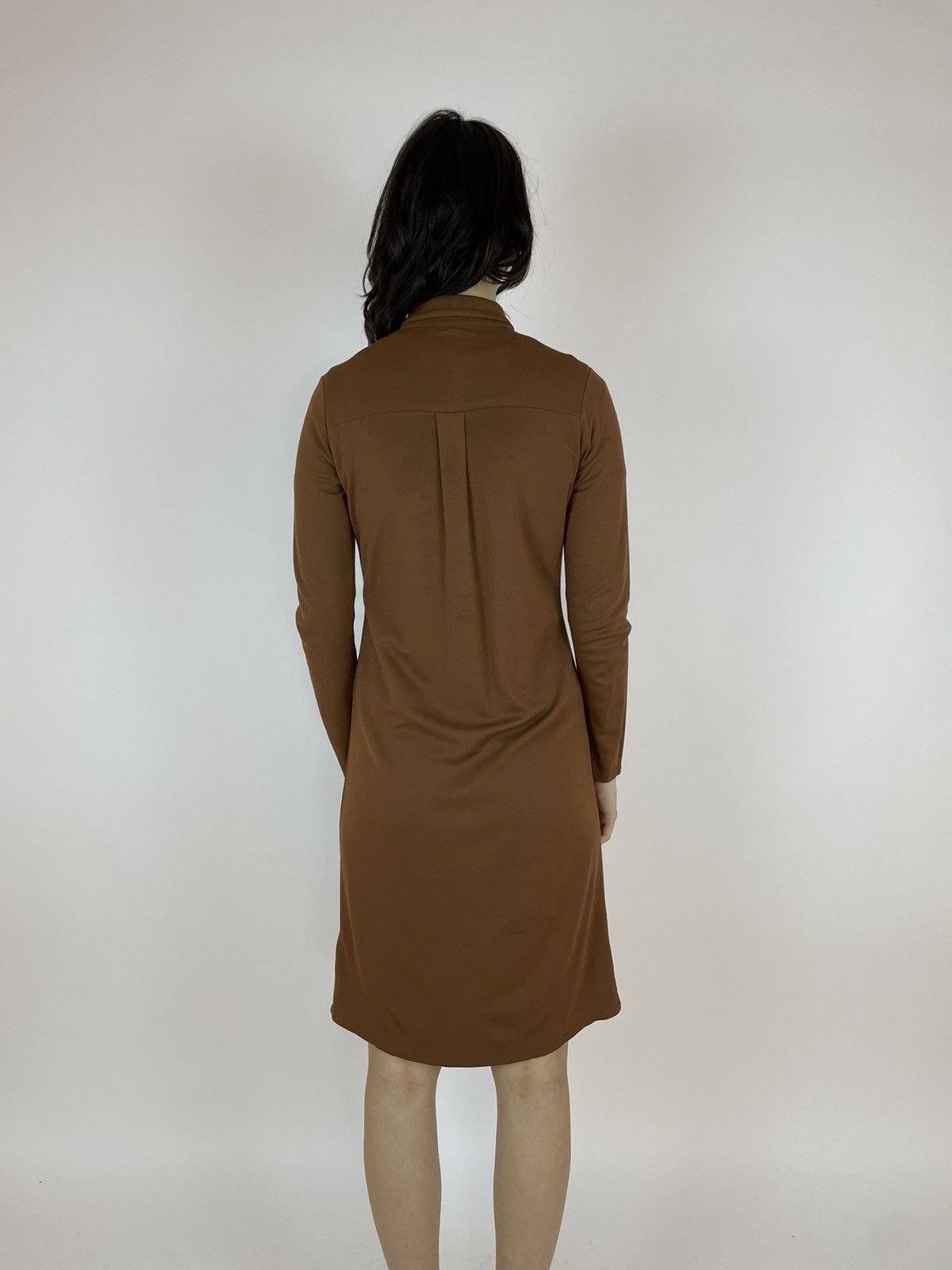 Marc O'Polo Marc O'Polo Dress brown buttons midi Wrap dress long sleeve Size XS / US 0-2 / IT 36-38 - 6 Thumbnail