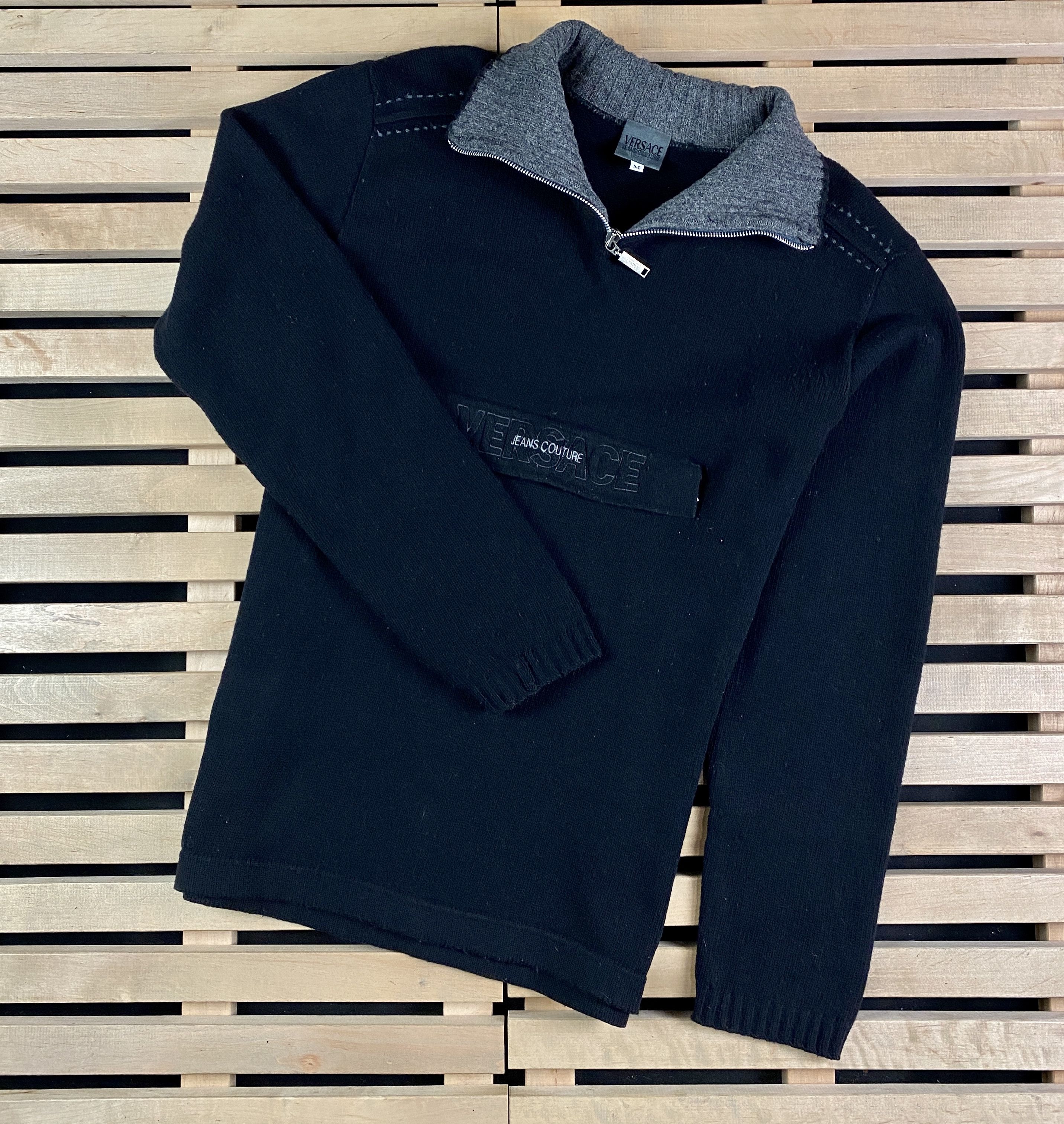 Versace × Versace Jeans Couture × Vintage Men’s Zip Sweater Versace Jeans Couture Vintage Size M Size US M / EU 48-50 / 2 - 1 Thumbnail