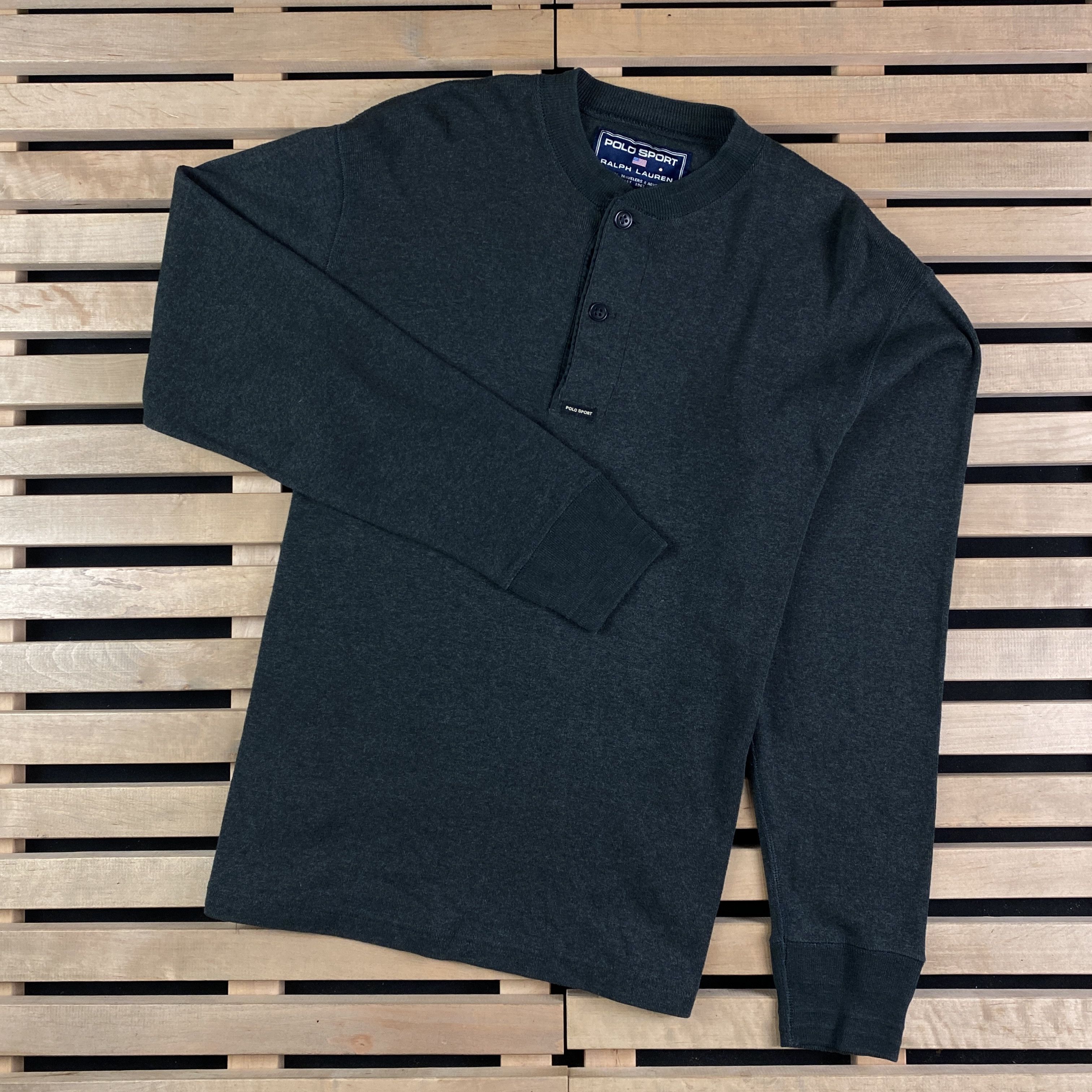 Polo Ralph Lauren × Ralph Lauren × Vintage Men’s Long Sleeve Polo Sport Ralph Lauren Vintage Size S Size US S / EU 44-46 / 1 - 1 Thumbnail