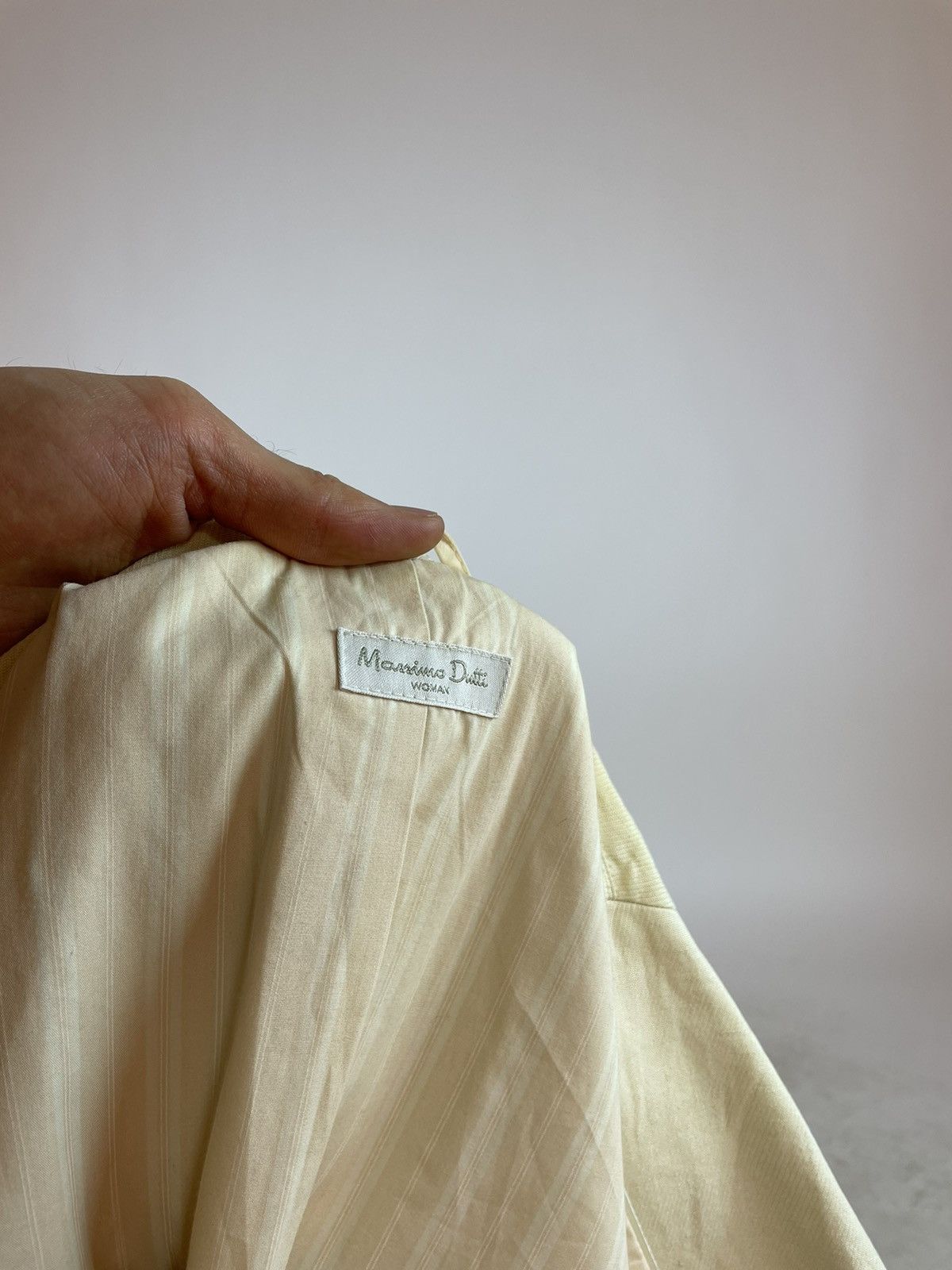 Massimo Dutti Massimo Dutti Lino Blazer Beige Cream jacket Womens size 42 Size M / US 6-8 / IT 42-44 - 10 Thumbnail