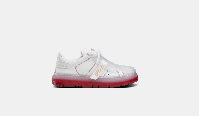 o1w1db10423 Sneakers in White & Red
