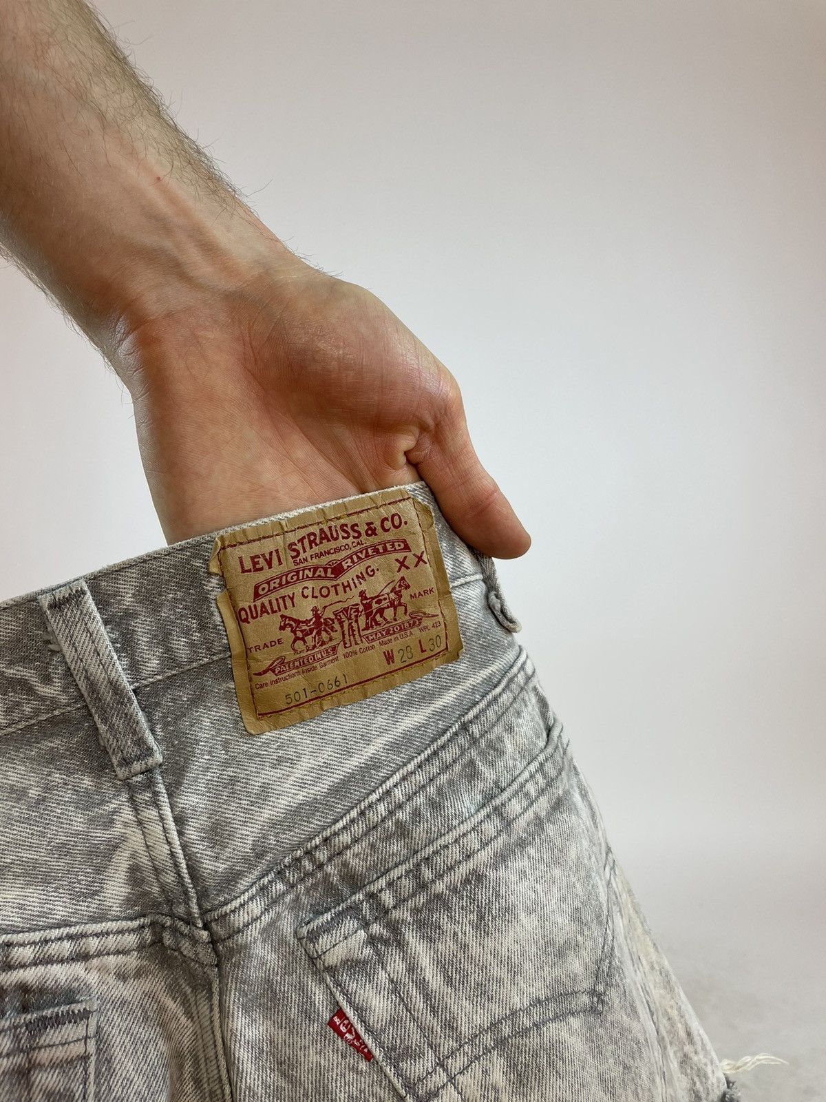 Levi's × Levi's Vintage Clothing × Vintage Levis 501-0661 Vintage Womens denim shorts made in USA Size 28" / US 6 / IT 42 - 12 Thumbnail