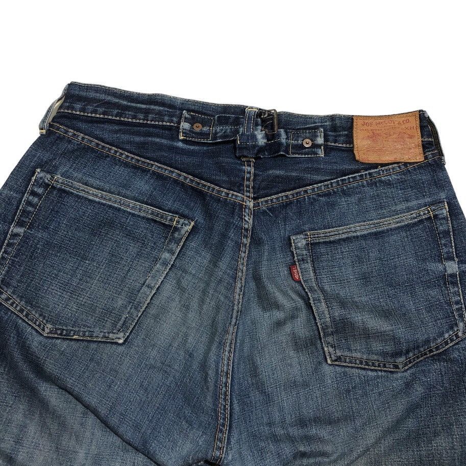 The Real McCoy's Vintage Joe McCoy Distressed Denim Tears Selvedge Jeans Size US 33 - 7 Thumbnail