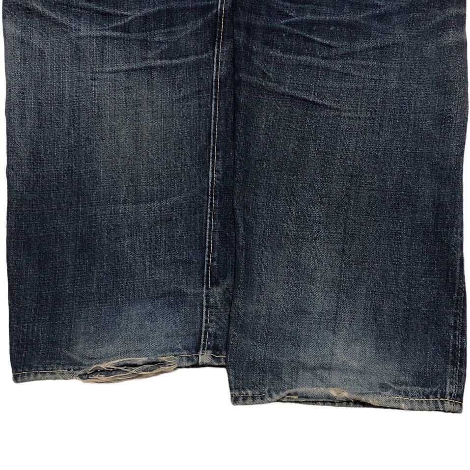 The Real McCoy's Vintage Joe McCoy Distressed Denim Tears Selvedge Jeans Size US 33 - 10 Thumbnail