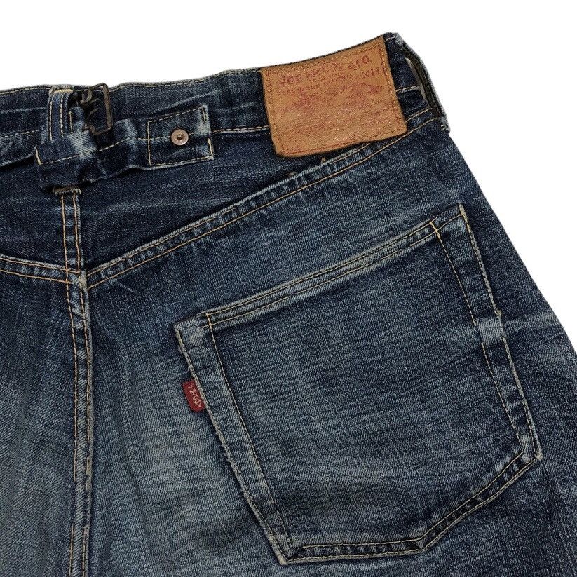 The Real McCoy's Vintage Joe McCoy Distressed Denim Tears Selvedge Jeans Size US 33 - 8 Thumbnail