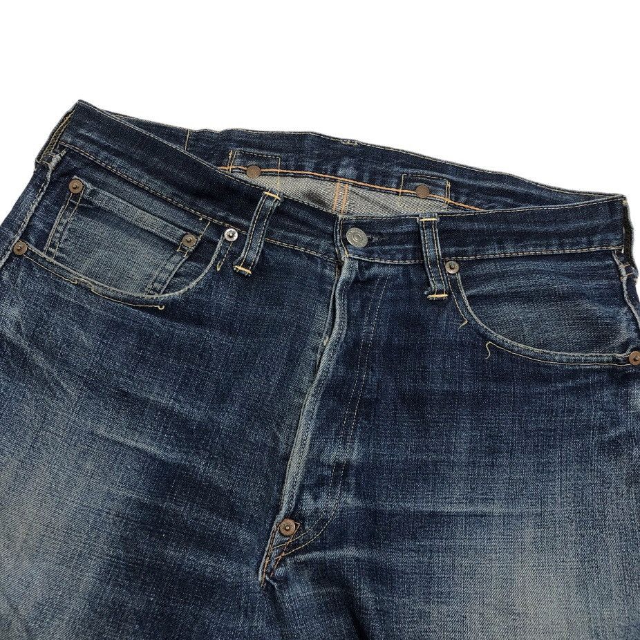 The Real McCoy's Vintage Joe McCoy Distressed Denim Tears Selvedge Jeans Size US 33 - 5 Thumbnail