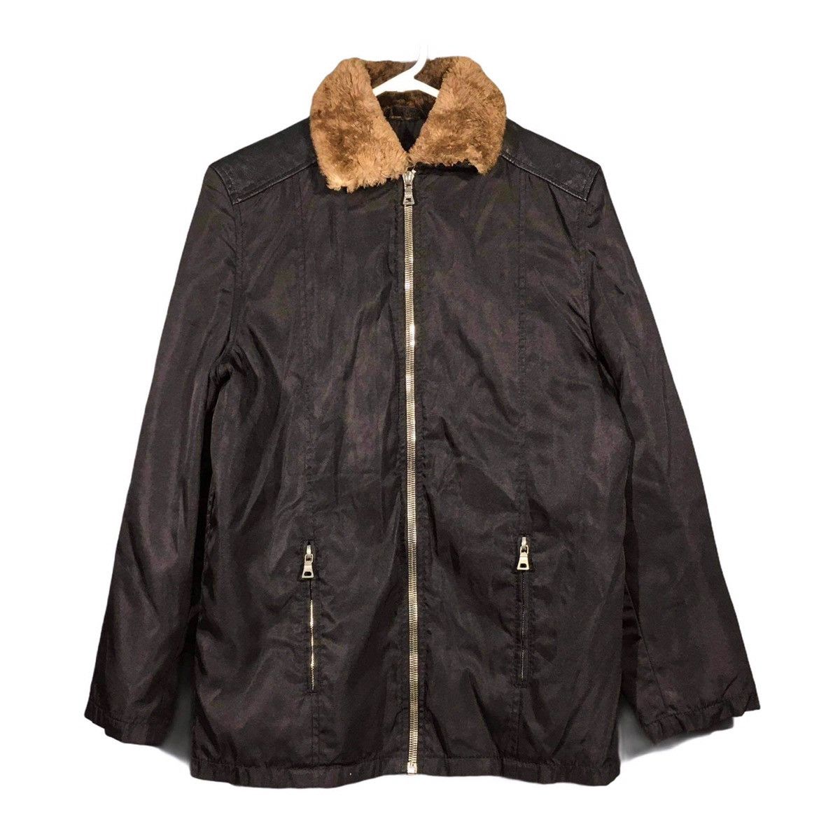 Prada Beaver Collar Nylon Coat Size US M / EU 48-50 / 2 - 1 Thumbnail