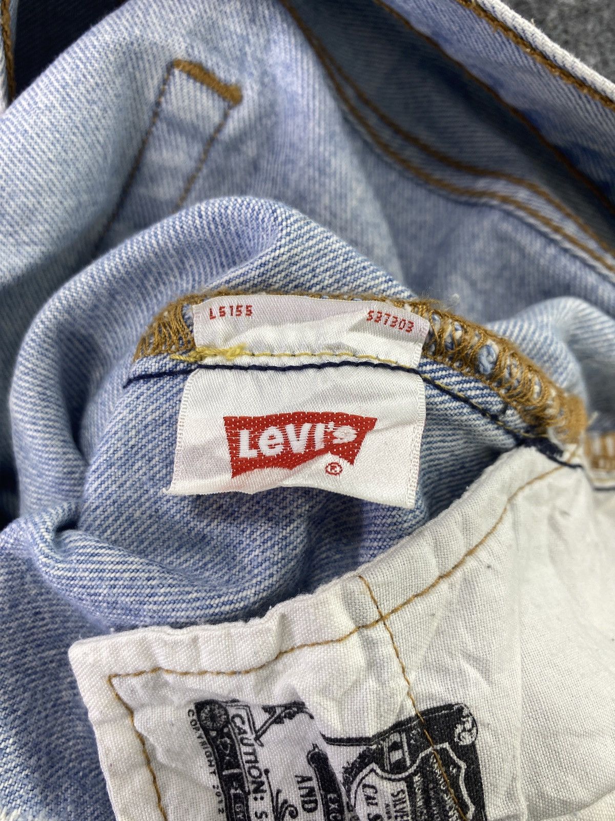 Jean × Levi's × Vintage VINTAGE LEVIS 501 CT DISTRESS BLUE WASH JEANS - J653 Size US 32 / EU 48 - 6 Thumbnail
