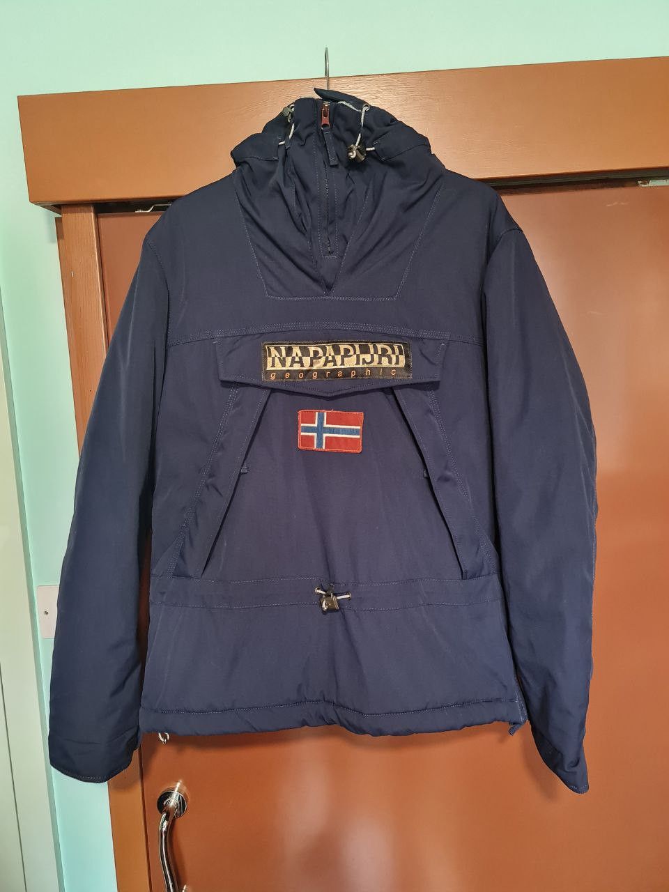 image of Napapijri Anorak Jacket in Navy, Men's (Size Small)