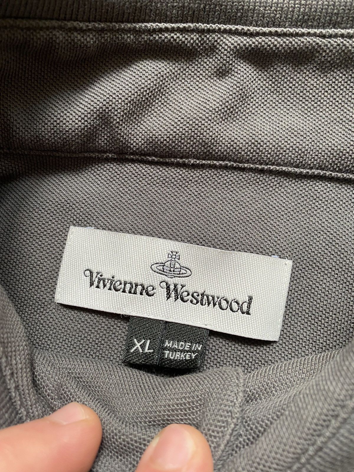 Vivienne Westwood Vivienne Westwood Grey Logo Long Sleeve Shirt Burberry Size US XL / EU 56 / 4 - 6 Thumbnail