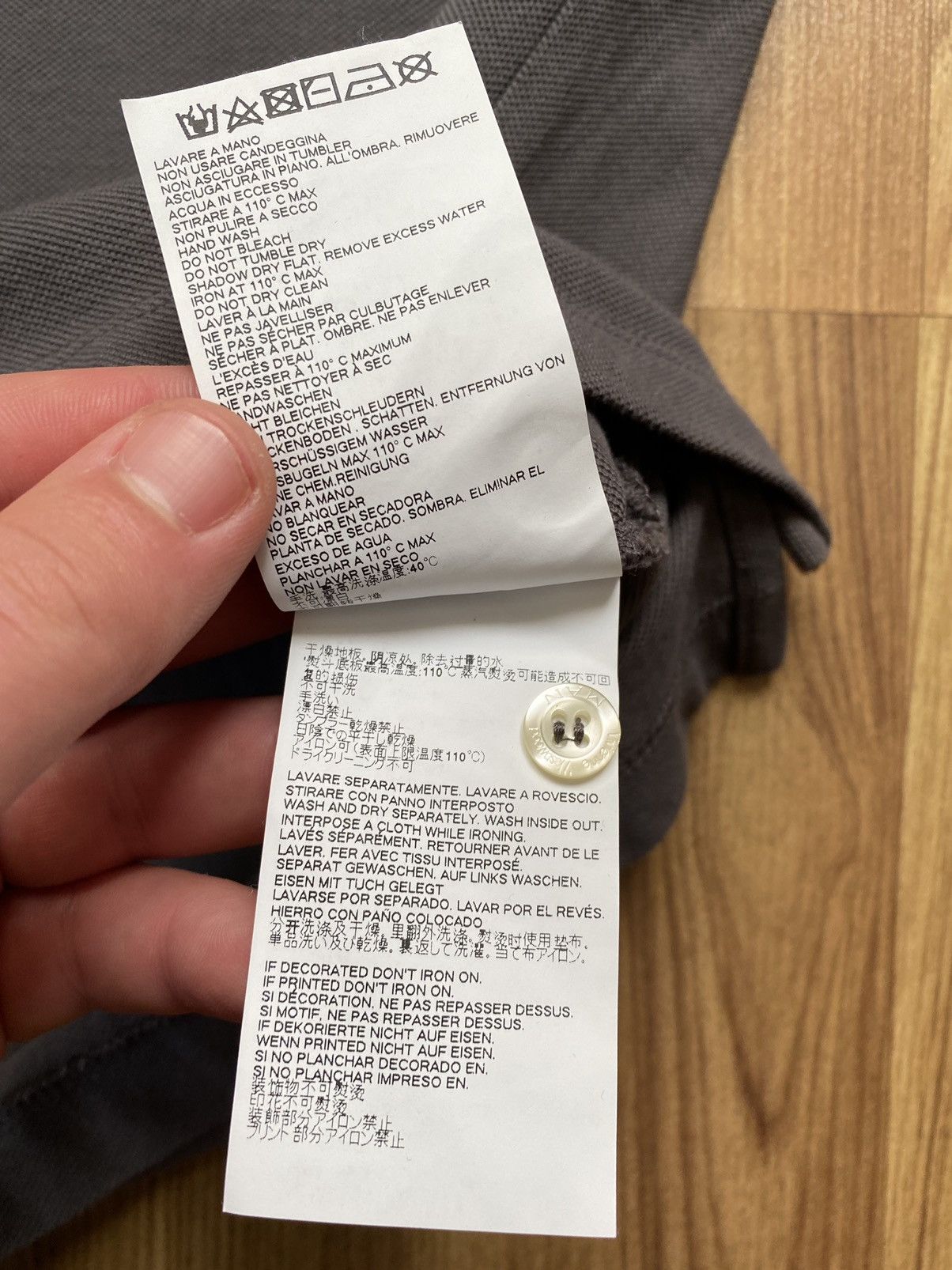 Vivienne Westwood Vivienne Westwood Grey Logo Long Sleeve Shirt Burberry Size US XL / EU 56 / 4 - 9 Thumbnail