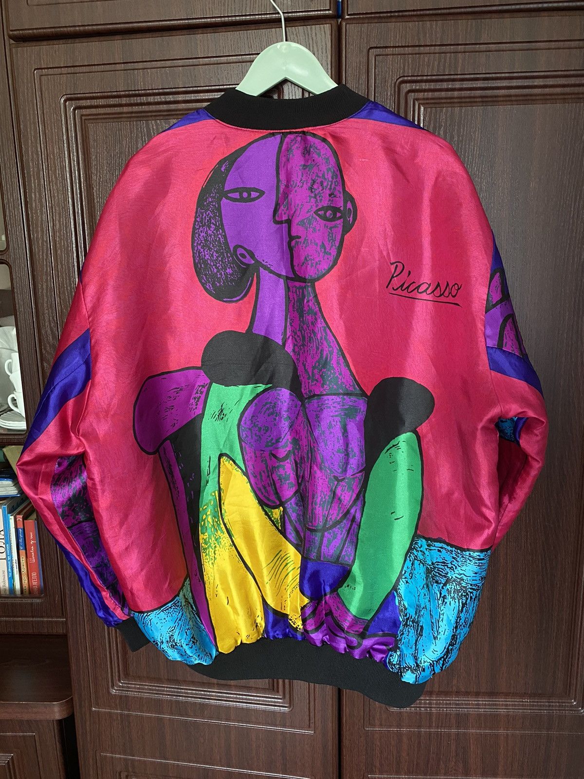 Vintage Vintage Y2K Picasso Graphic Bomber Jacket Supreme Size US XL / EU 56 / 4 - 5 Thumbnail