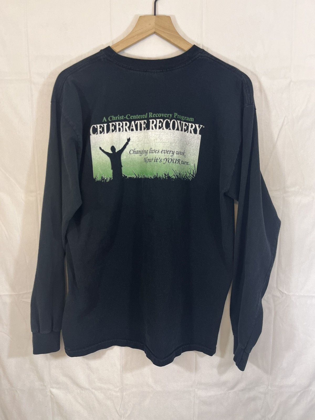 Vintage REHAB Celebrate Recovery Distressed Religion Long Sleeve Size US L / EU 52-54 / 3 - 10 Thumbnail