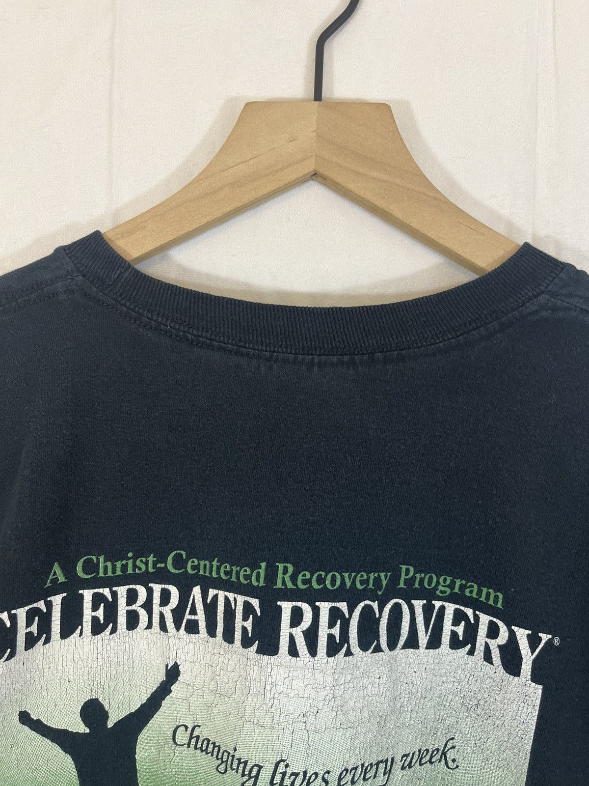 Vintage REHAB Celebrate Recovery Distressed Religion Long Sleeve Size US L / EU 52-54 / 3 - 13 Thumbnail