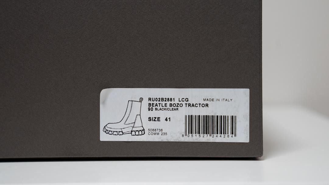 Rick Owens BEATLE BOZO TRACTOR Size US 8 / EU 41 - 9 Thumbnail