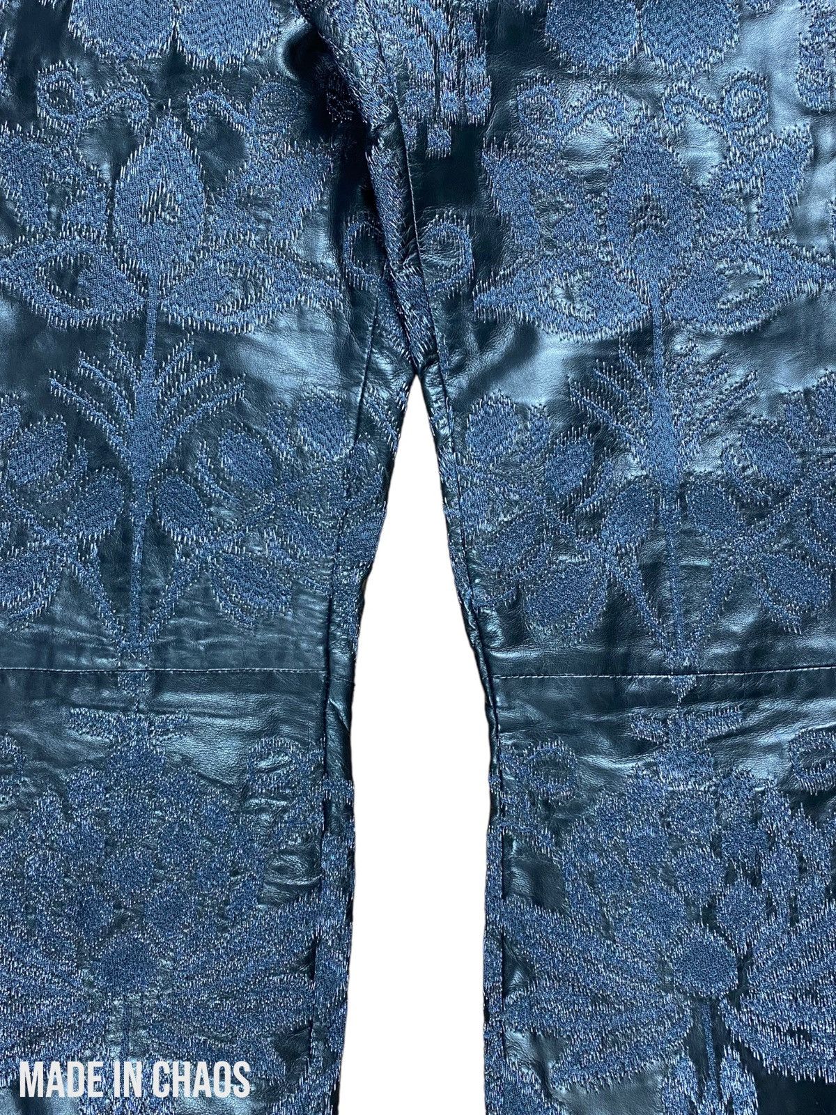 Gucci Gucci Tom Ford SS00 Embroidered Leather Pants Size US 32 / EU 48 - 4 Thumbnail