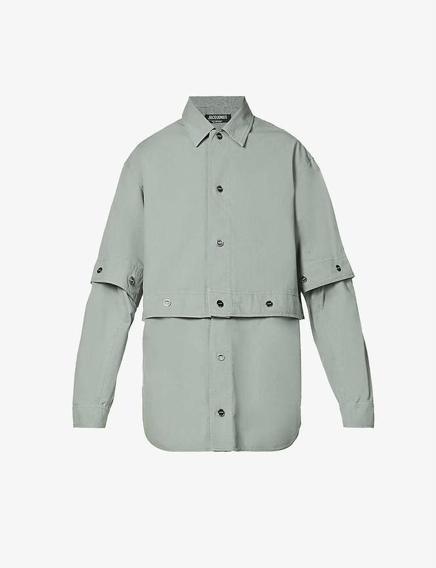 Jacquemus Jacquemus Grey La Chemise Giardino Jacket Size US M / EU 48-50 / 2 - 1 Thumbnail