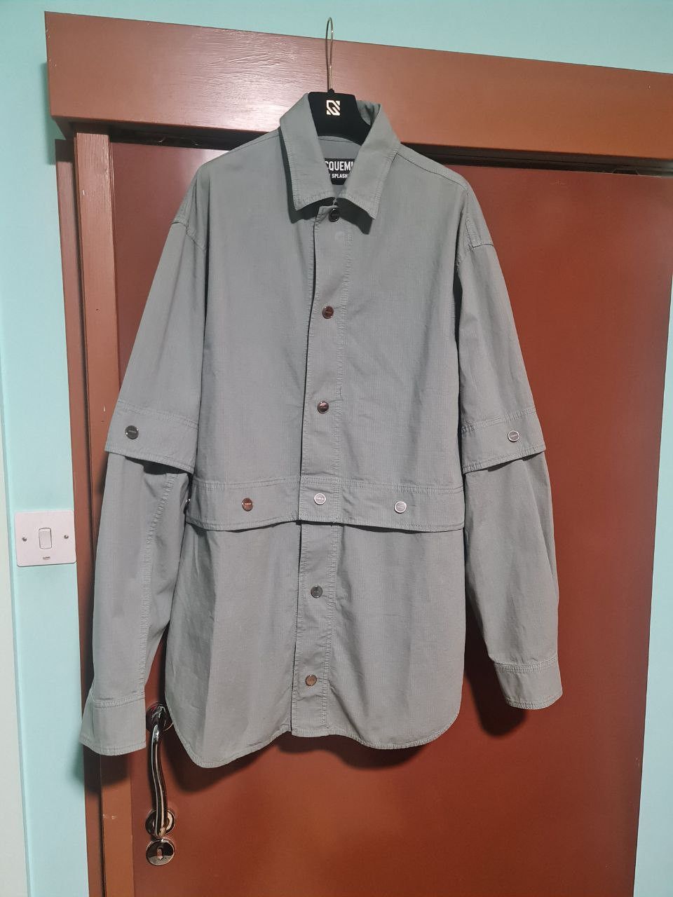 Jacquemus Jacquemus Grey La Chemise Giardino Jacket Size US M / EU 48-50 / 2 - 2 Thumbnail