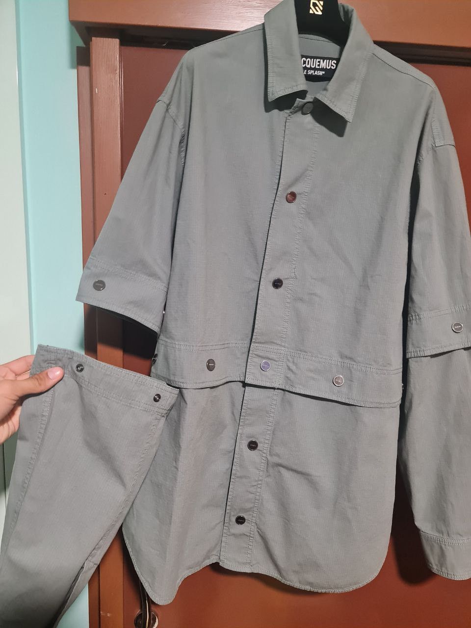 Jacquemus Jacquemus Grey La Chemise Giardino Jacket Size US M / EU 48-50 / 2 - 4 Thumbnail