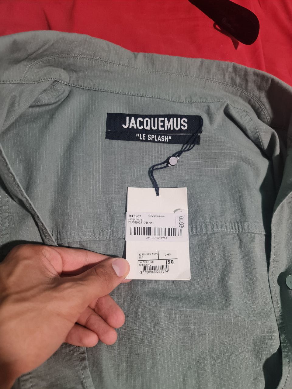 Jacquemus Jacquemus Grey La Chemise Giardino Jacket Size US M / EU 48-50 / 2 - 8 Thumbnail