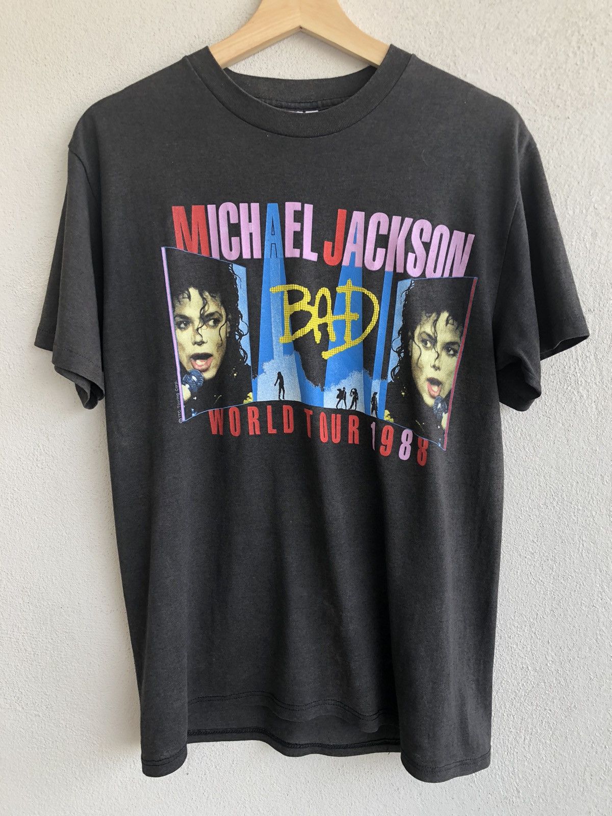 Michael Jackson Vintage Micheal Jackson World Tour 1988 Size US L / EU 52-54 / 3 - 1 Thumbnail