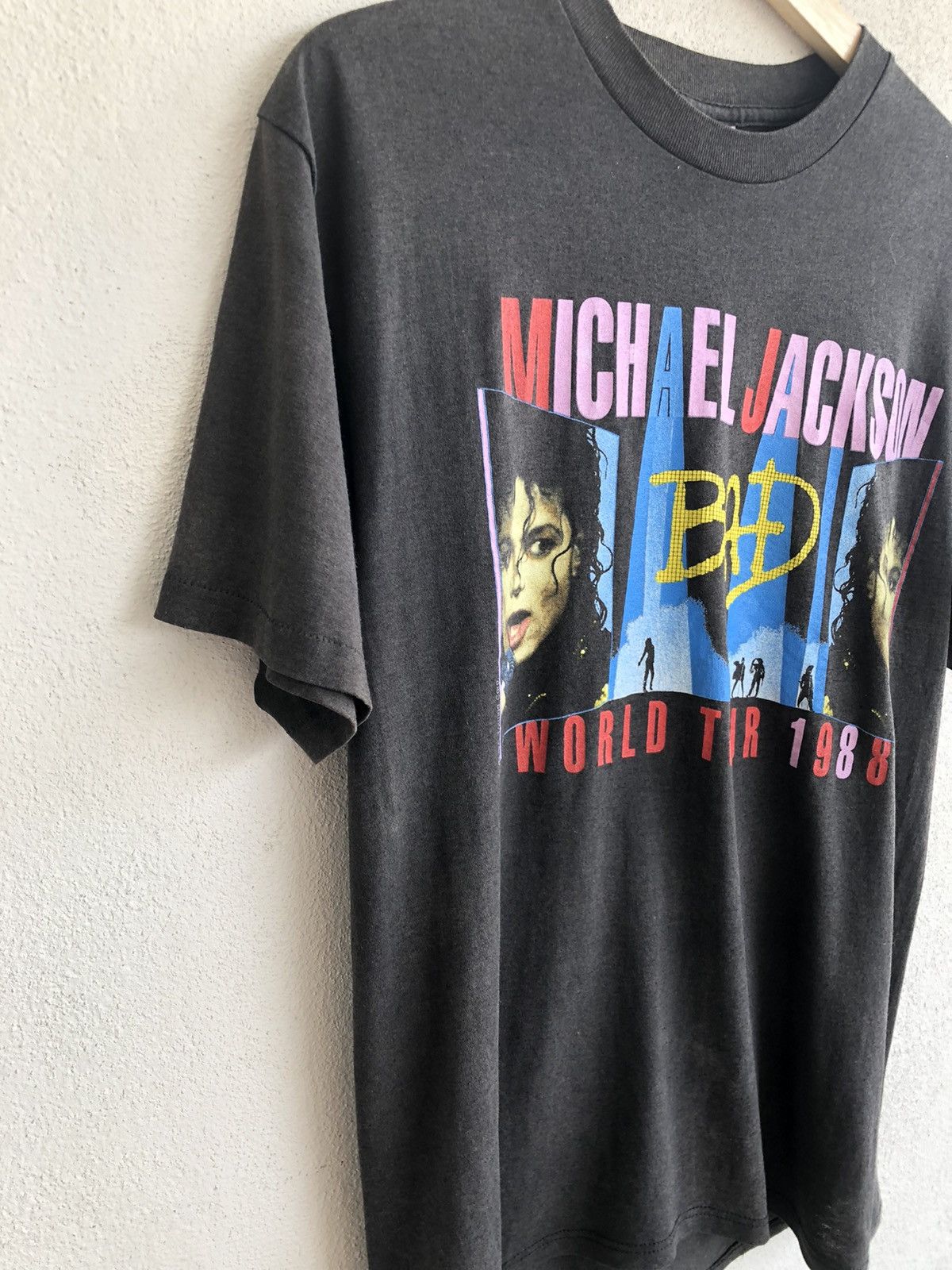 Michael Jackson Vintage Micheal Jackson World Tour 1988 Size US L / EU 52-54 / 3 - 3 Thumbnail