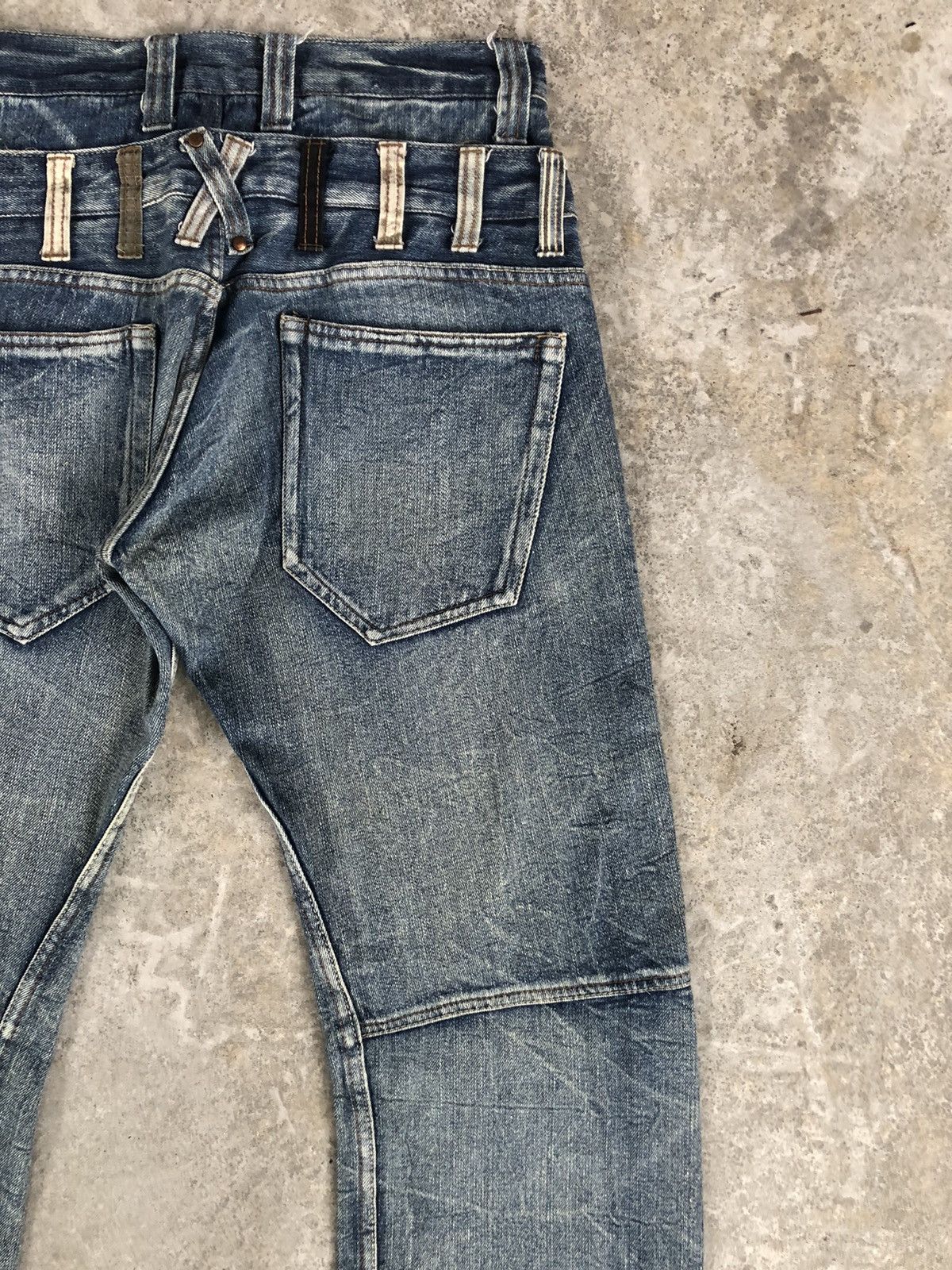 Hysteric Glamour Japanese Jack Serika Double Waist Distressed Jeans ppfm Size US 31 - 10 Thumbnail