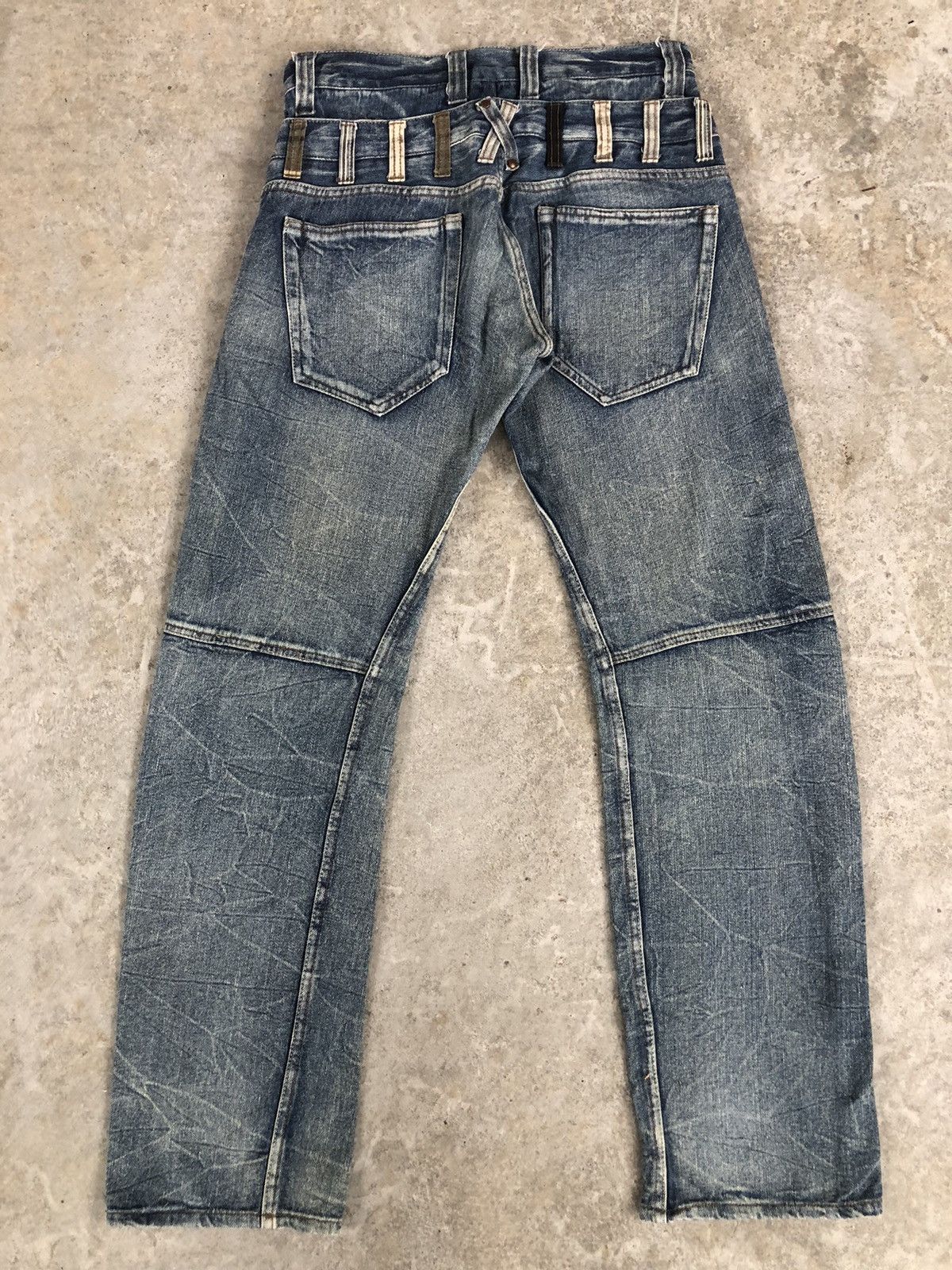 Hysteric Glamour Japanese Jack Serika Double Waist Distressed Jeans ppfm Size US 31 - 2 Thumbnail
