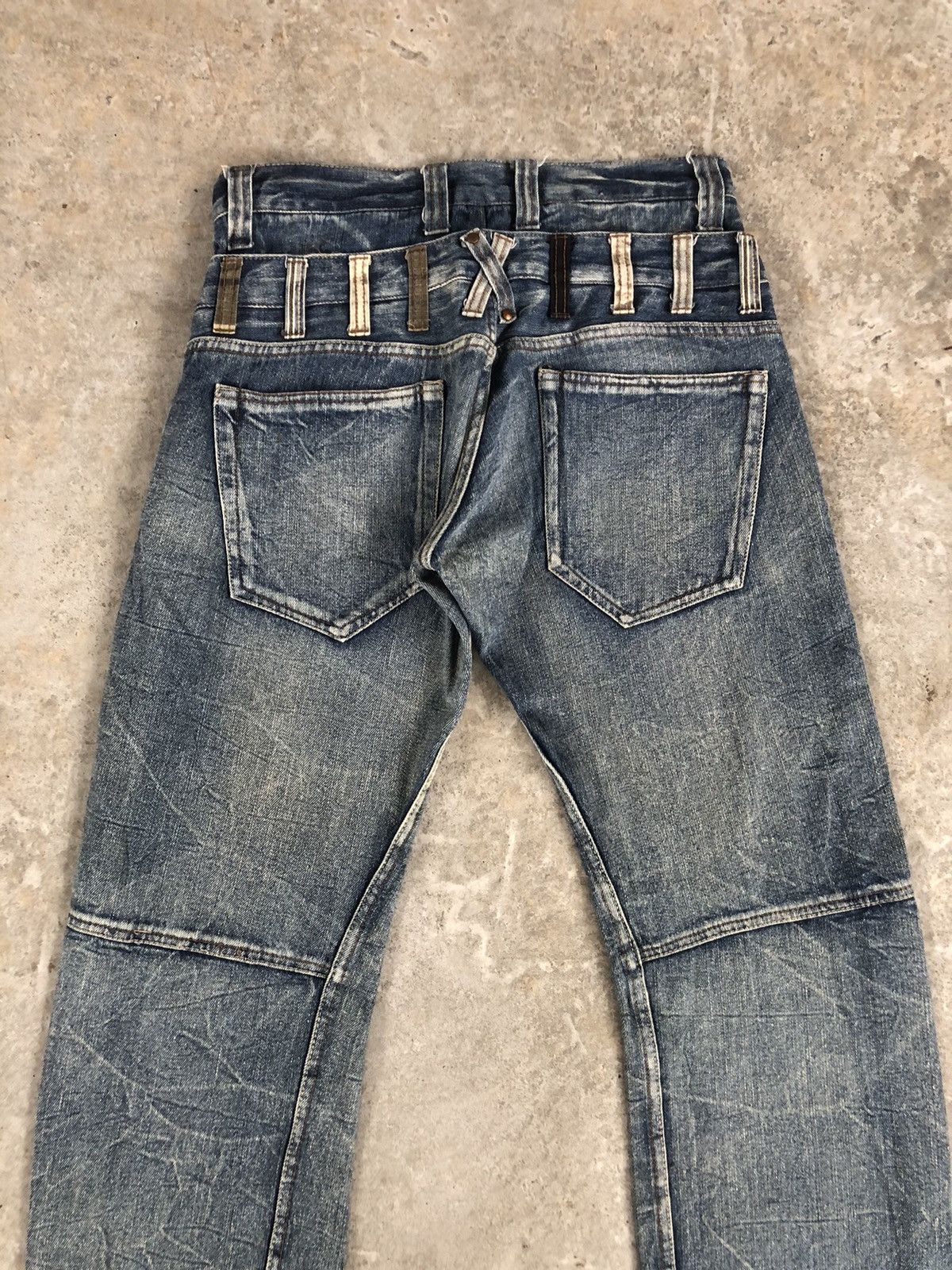 Hysteric Glamour Japanese Jack Serika Double Waist Distressed Jeans ppfm Size US 31 - 8 Thumbnail