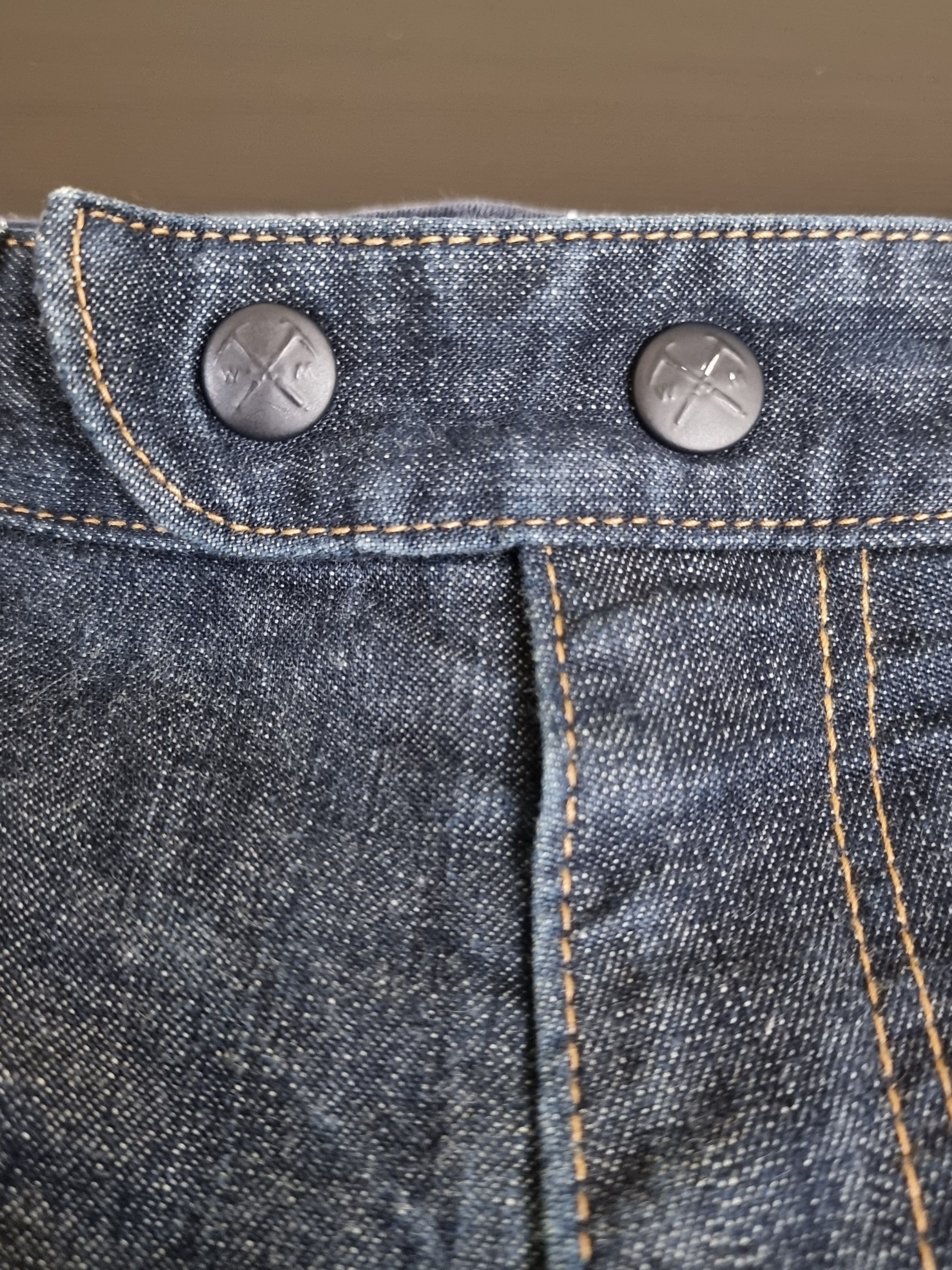 White Mountainering drop crotch denim pants