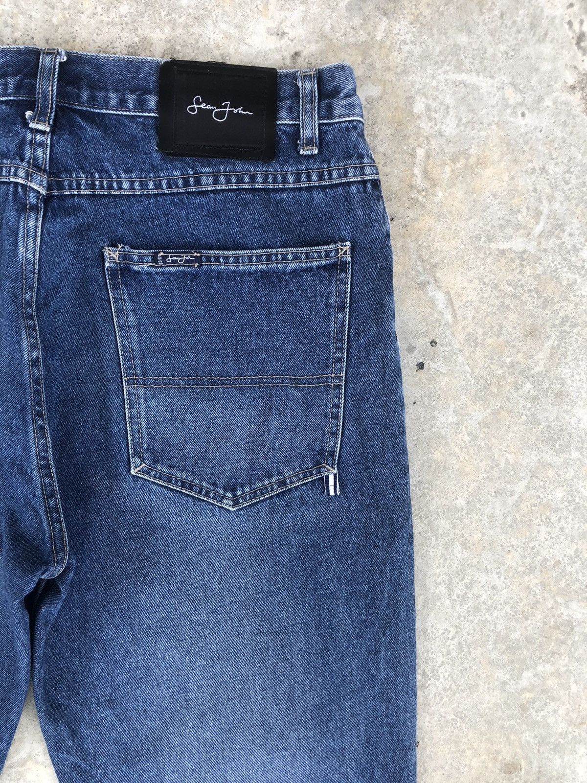 Sean John Sean John Embroidered Jeans Distressed Jeans Size US 33 - 10 Thumbnail