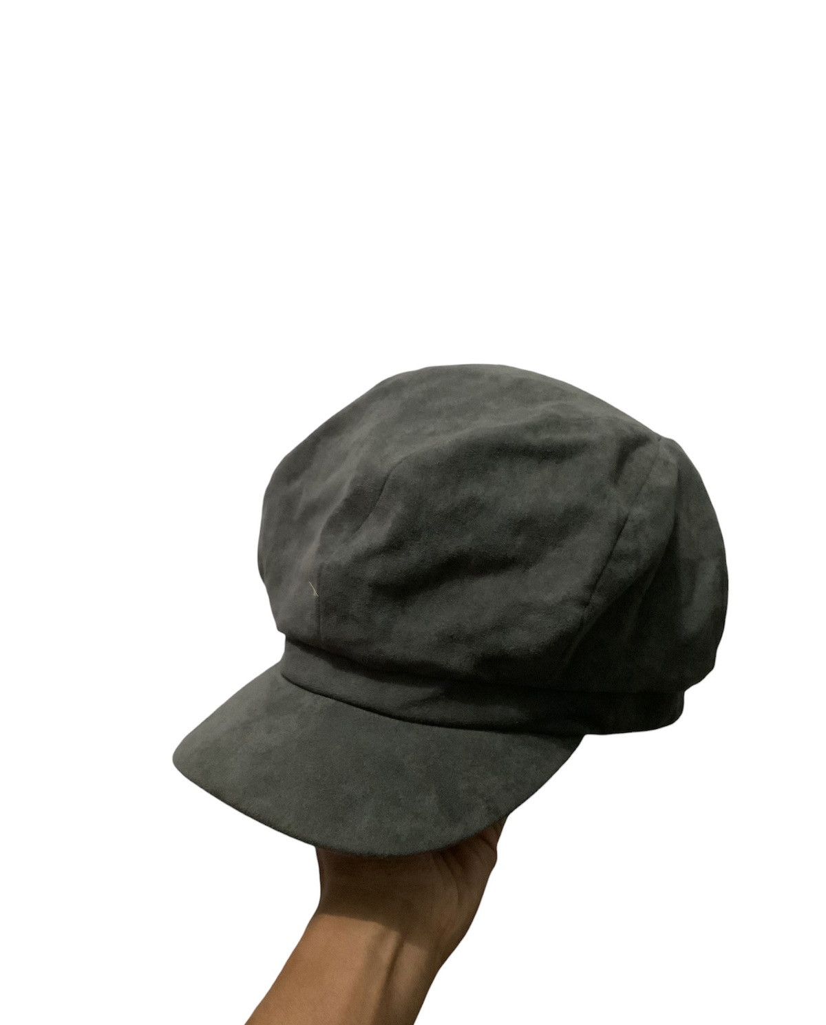 image of Archival Clothing Velvet Corduroi Peaky Blinder Neswboys Cap Hat in Grey, Men's