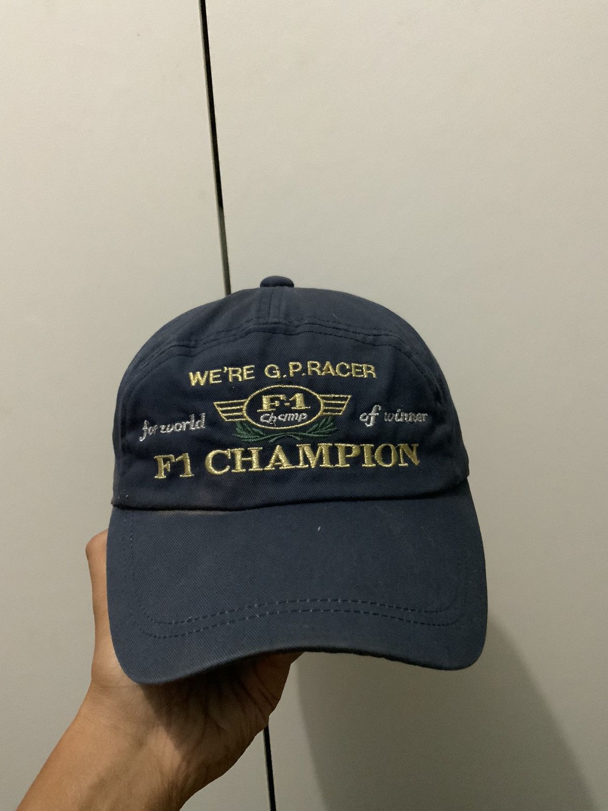 Vintage Vintage F1 Champion We re G.P Racer Hat Size ONE SIZE - 1 Thumbnail