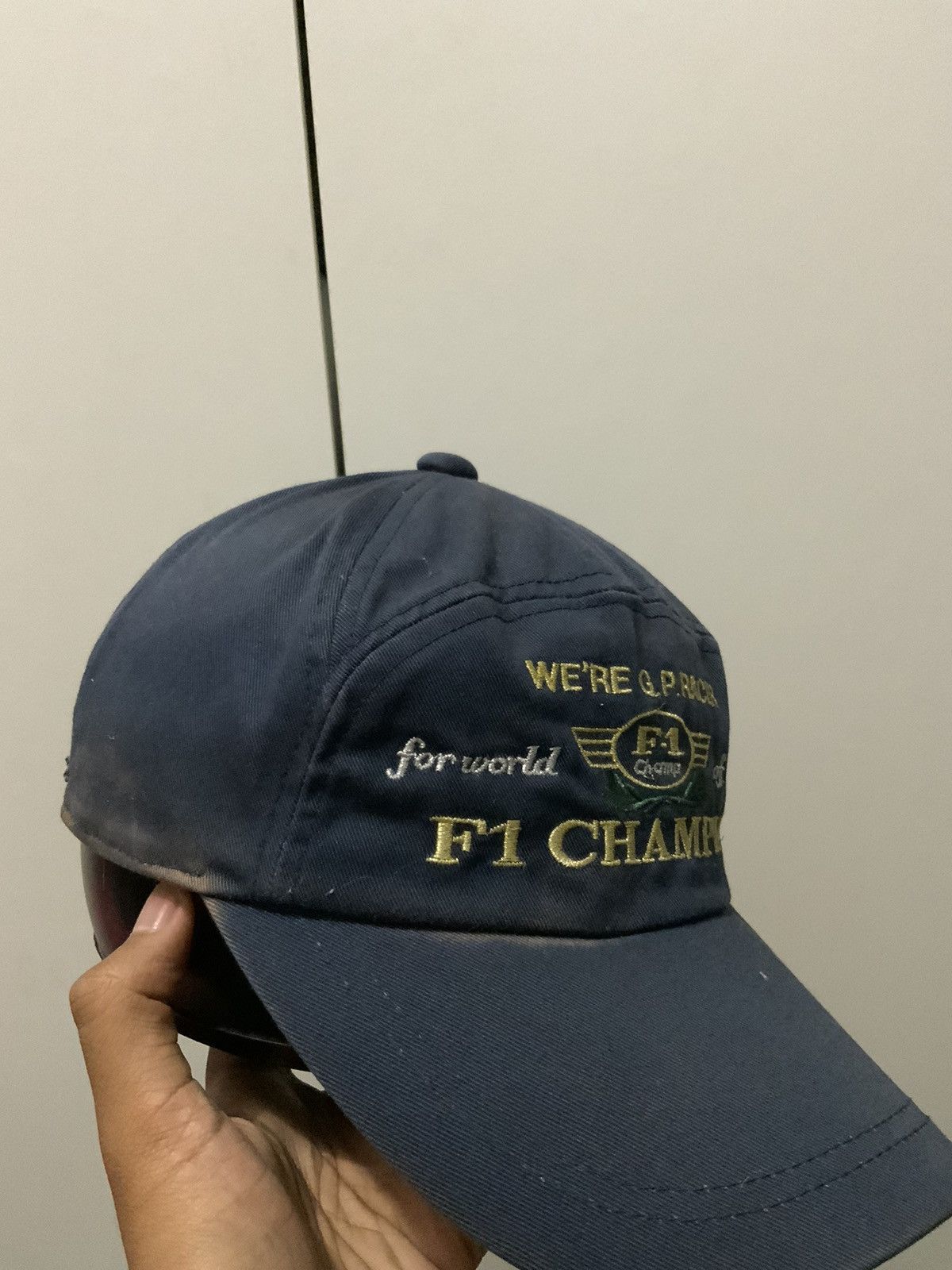 Vintage Vintage F1 Champion We re G.P Racer Hat Size ONE SIZE - 7 Thumbnail