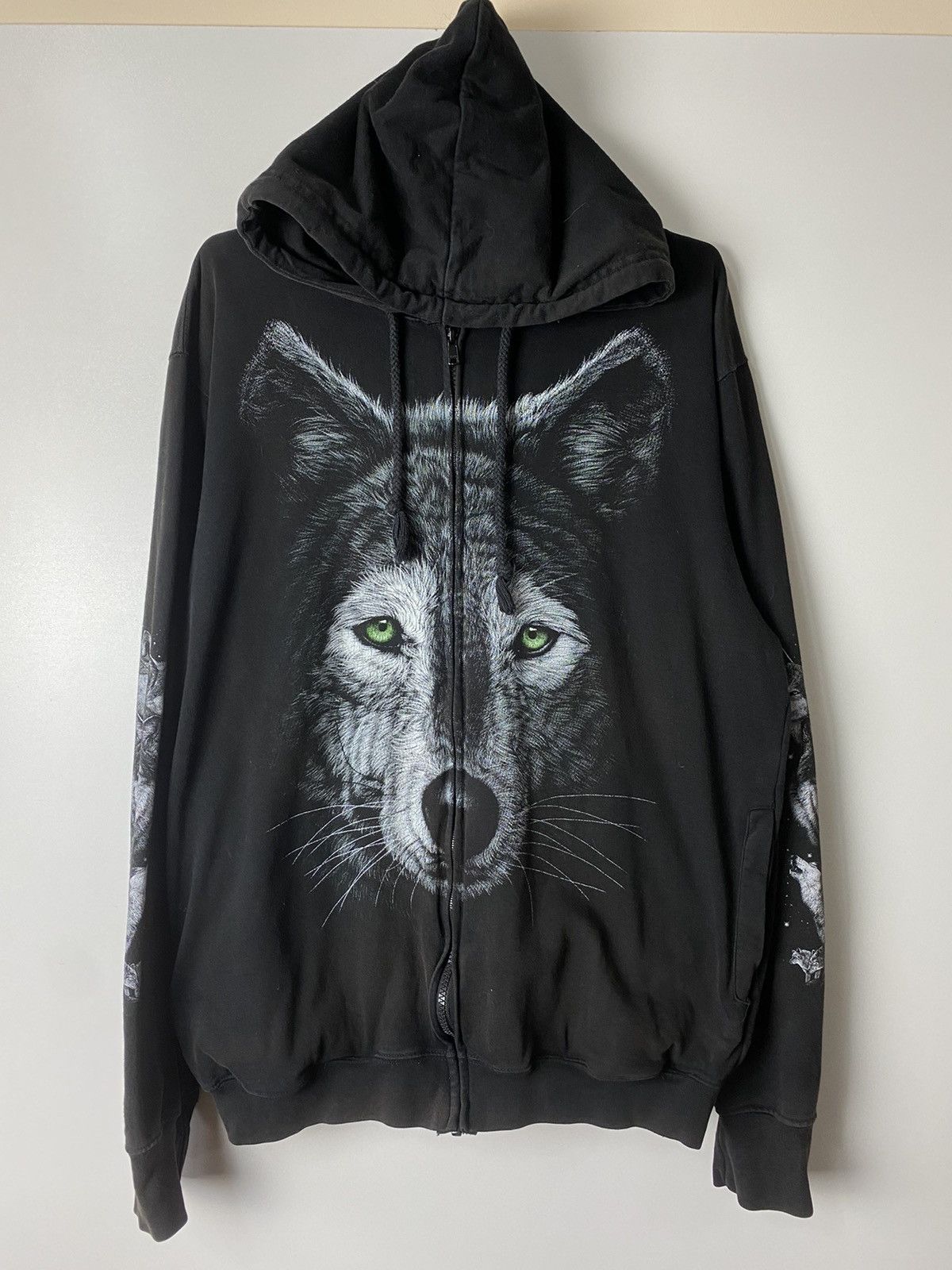 Vintage Woolf vintage zip hoodie size XL Size US XL / EU 56 / 4 - 1 Thumbnail