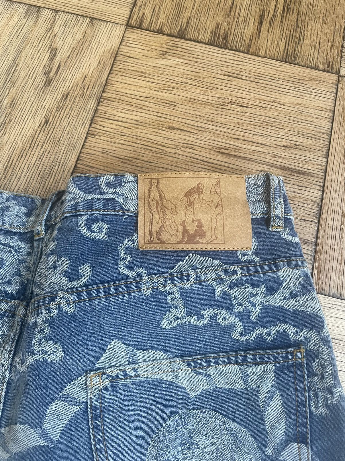 Martine Rose martine rose aw20 jacquard denim | Grailed