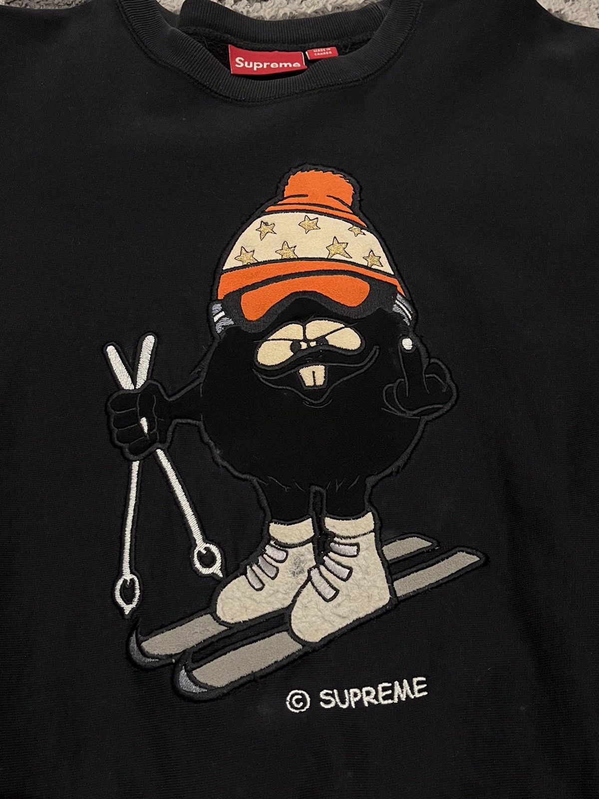 Supreme × Vintage Supreme Camacho Stars Crewneck Sweater Black XL Size US XL / EU 56 / 4 - 2 Thumbnail