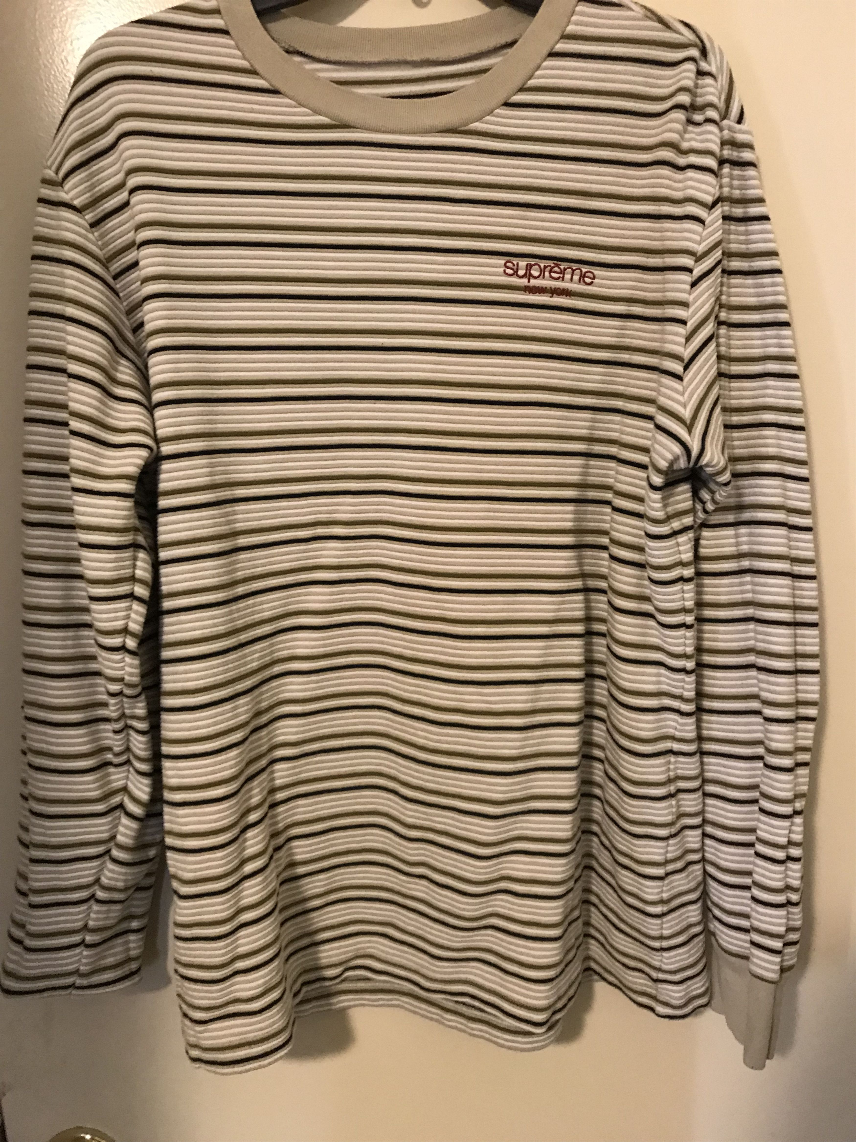Supreme Raised Stripe L S | Grailed