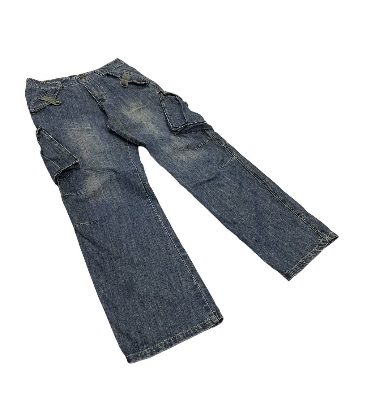 Japanese Brand × PPFM × Tete Homme Vintage BangBang Japan Cargo Jeans Size US 31 - 3 Thumbnail
